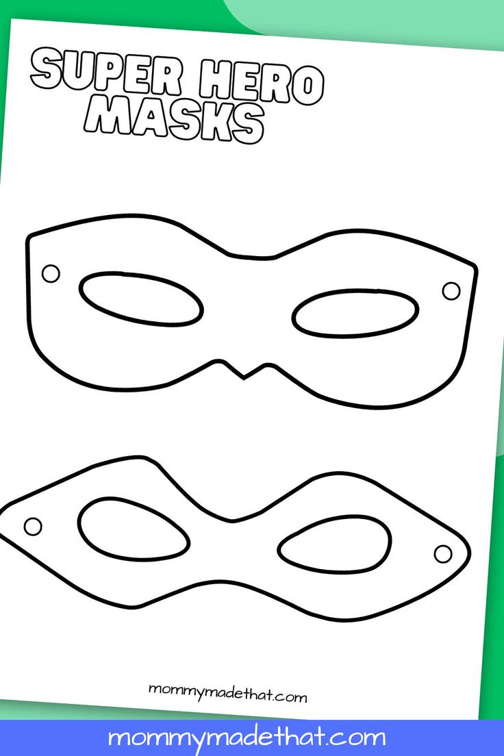 Superhero Mask Templates (Lots Of Free Printables!) with regard to Free Printable Superhero Masks