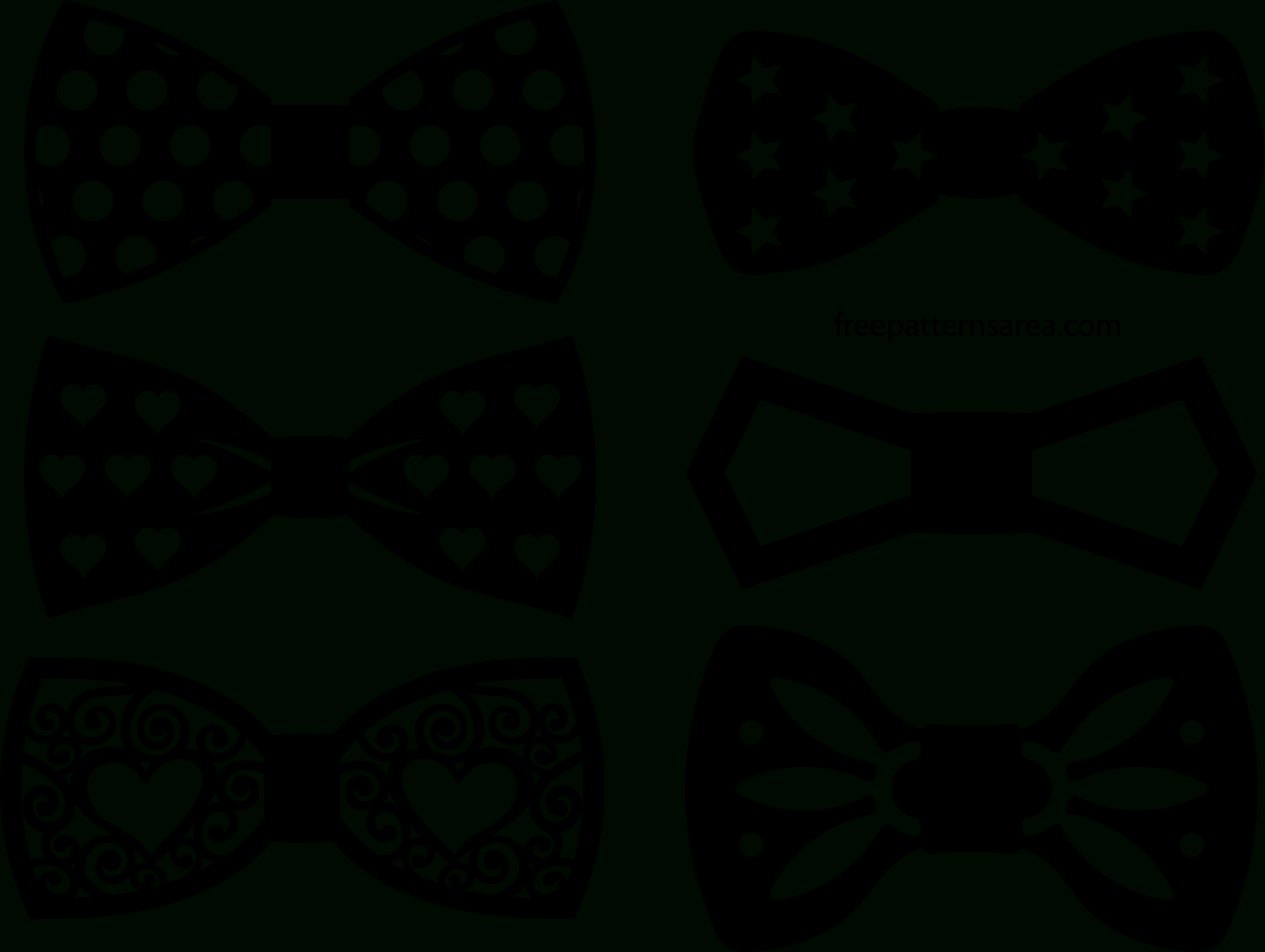 Svg Vectors &amp;amp; Templates Of Bow Tie Silhouette Images with regard to Free Bow Tie Template Printable