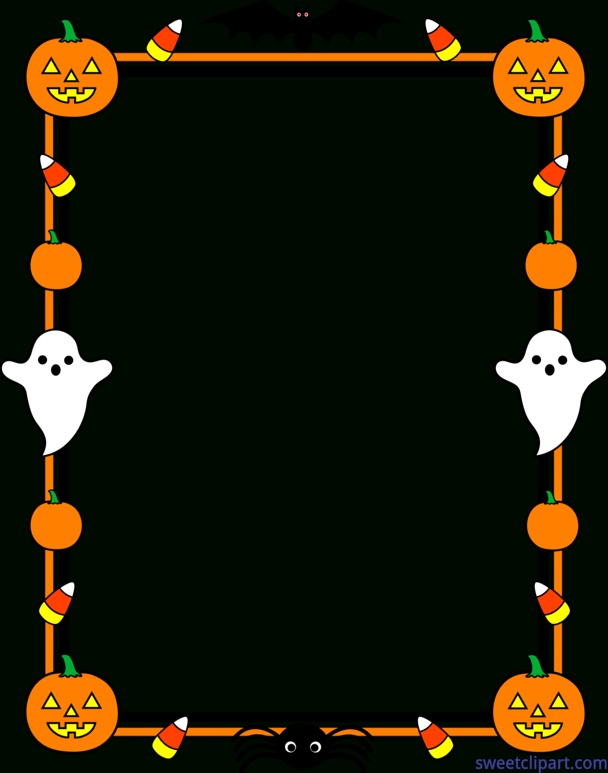 Sweet Clip Art - Cute Free Clip Art And Coloring Pages within Free Printable Halloween Clipart Border