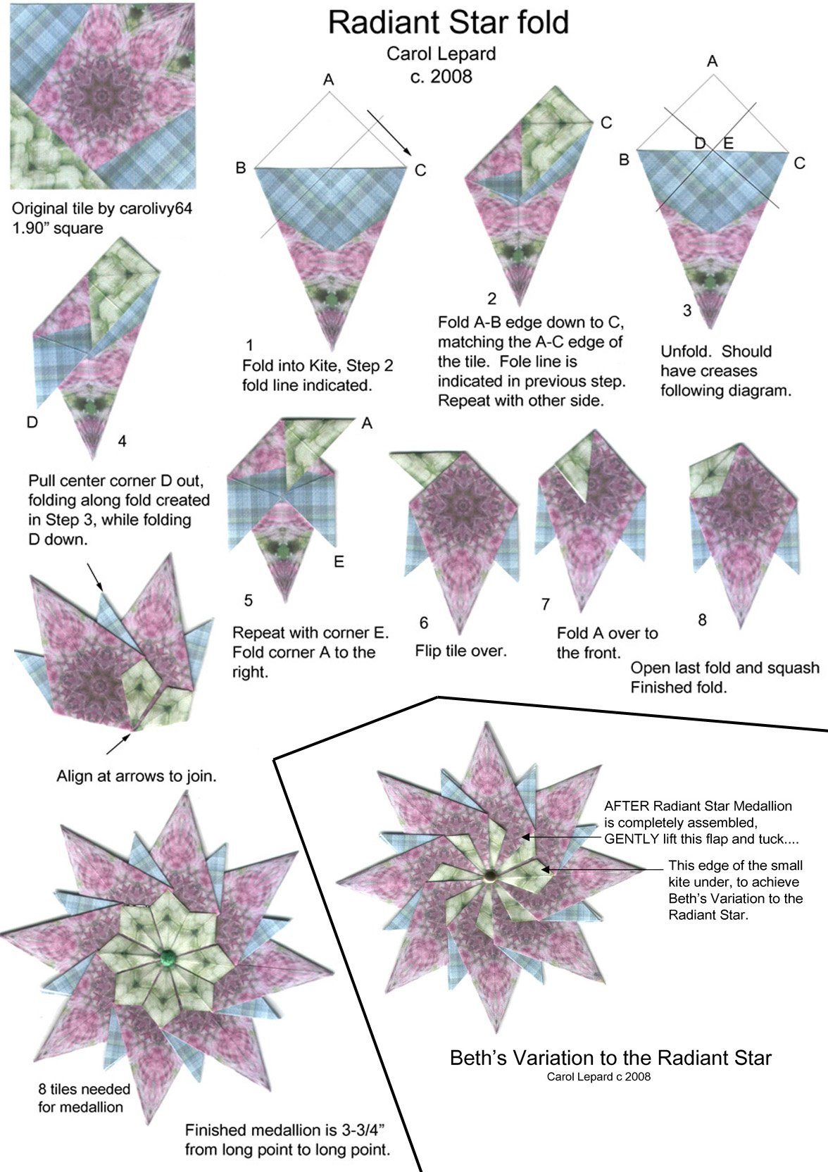 Teabag Fold Instructions in Free Printable Tea Bag Folding Patterns