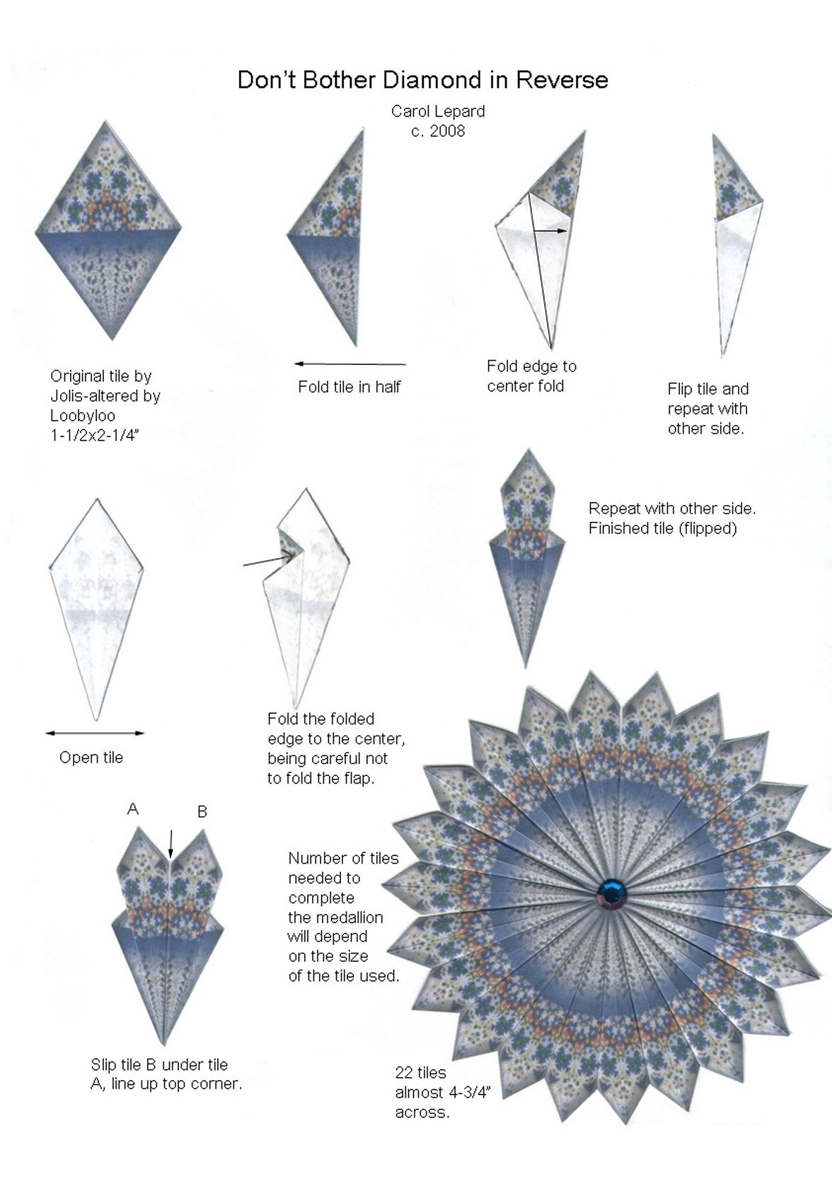 Teabag Fold Instructions within Free Printable Tea Bag Folding Patterns
