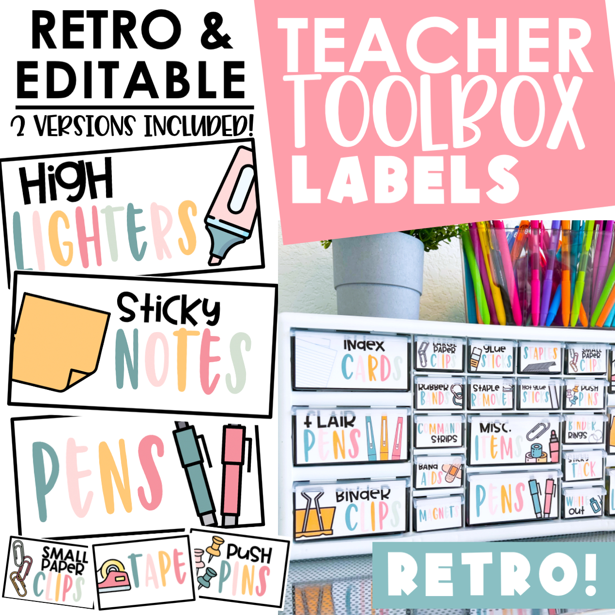 Teacher Toolbox Labels With Pictures- Boho &amp;amp; Editable - Teach Create  Motivate pertaining to Free Printable Teacher Toolbox Labels