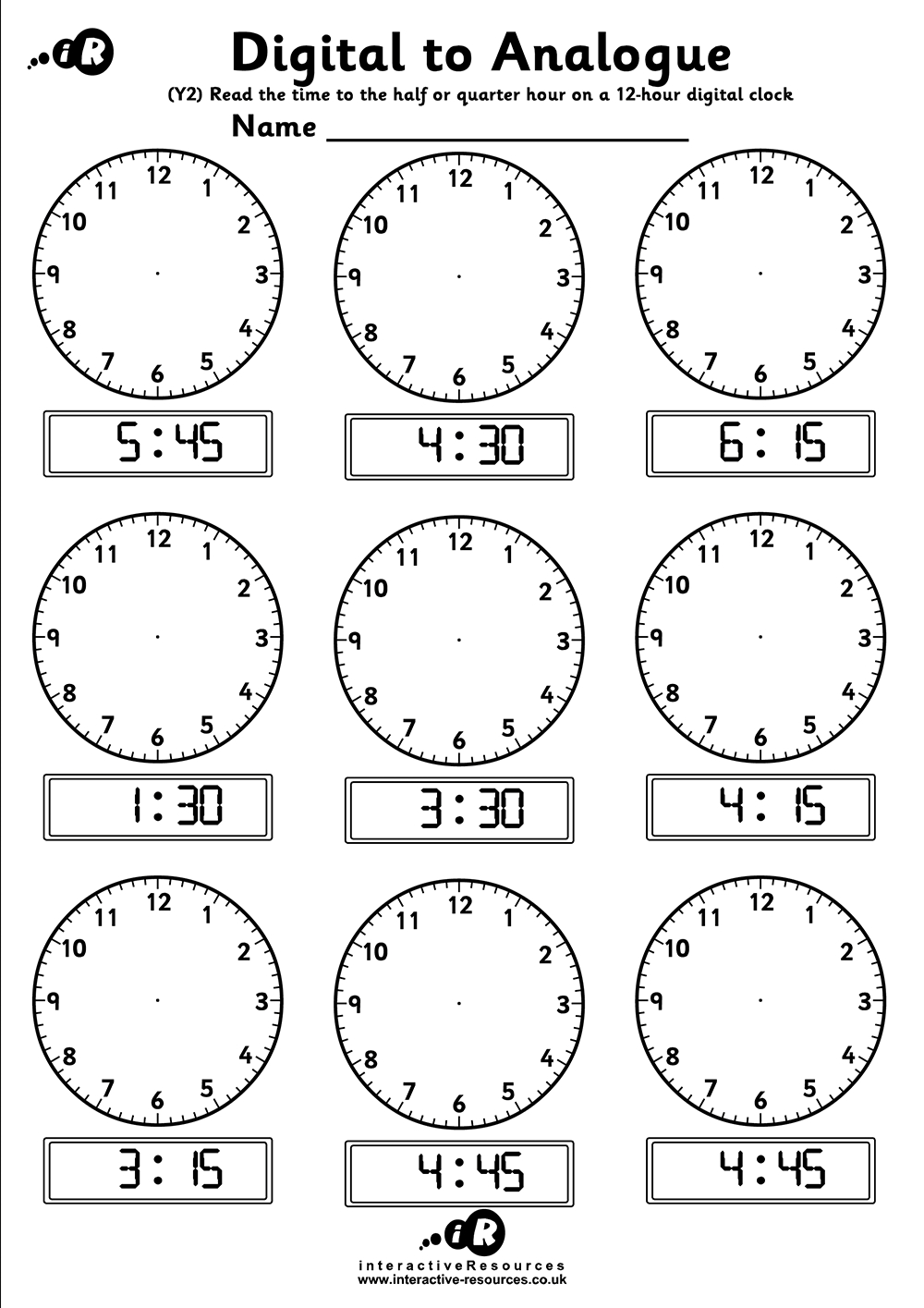 Teaching Time - Free Telling Time Worksheets pertaining to Free Printable Time Worksheets For Grade 3