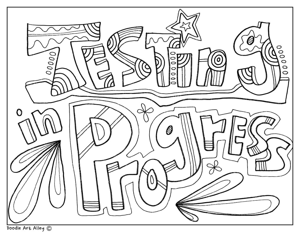 Testing Signs - Classroom Doodles in Free Printable Testing Signs