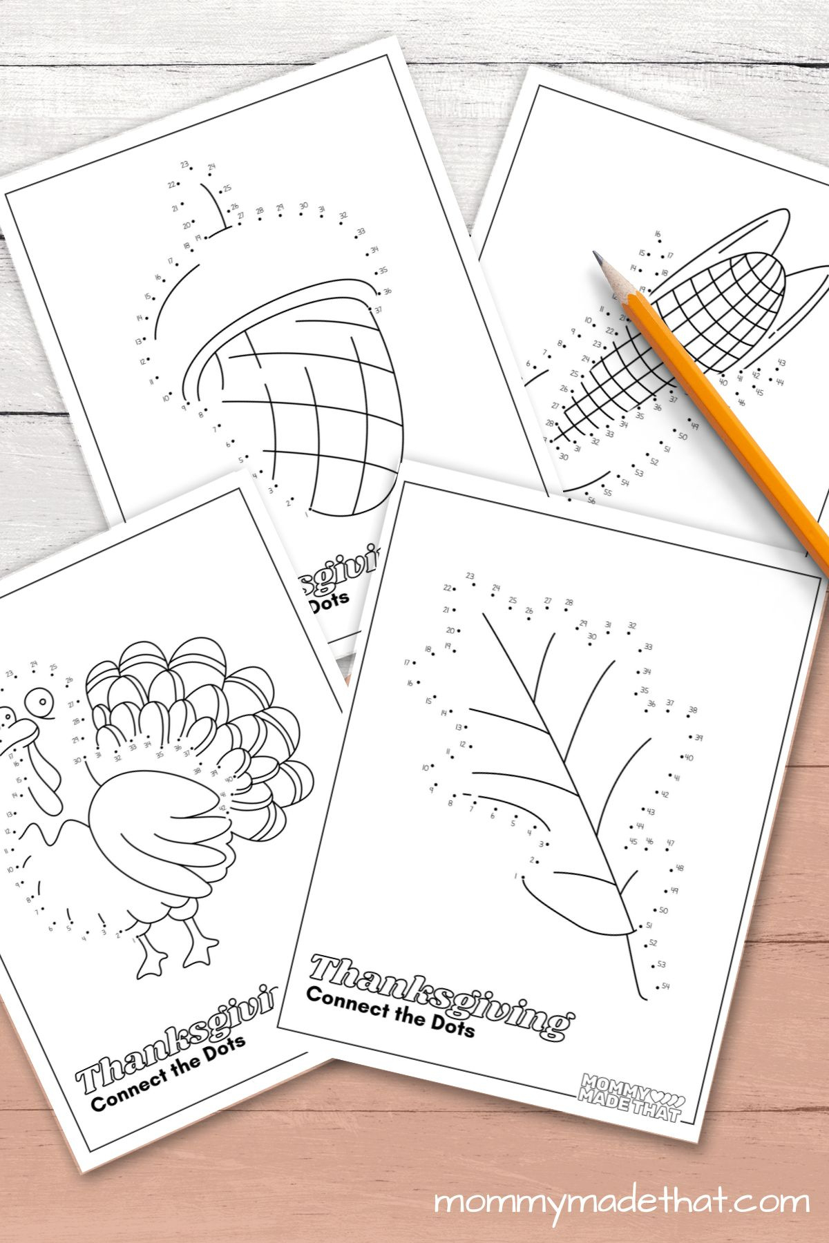 Thanksgiving Connect The Dots (Lots Of Fun Free Printables!) in Free Thanksgiving Printables Dot To Dot