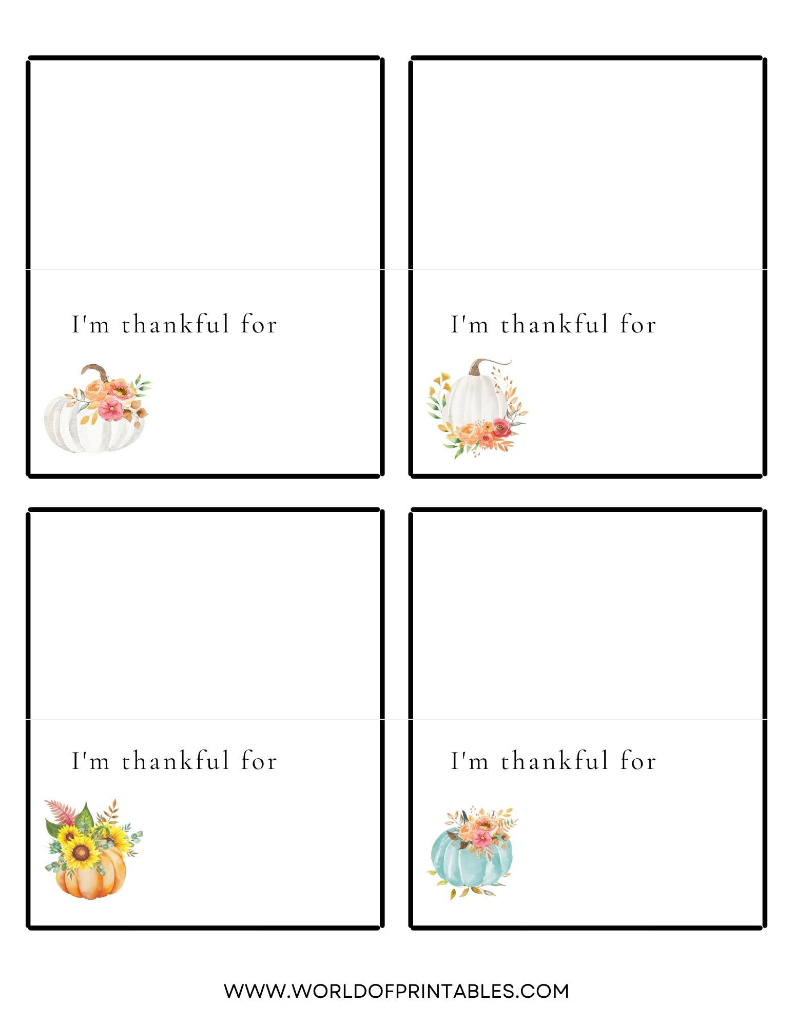 Thanksgiving Place Cards | Free Printables - Just Customize &amp;amp; Print! intended for Free Thanksgiving Printables Place Cards
