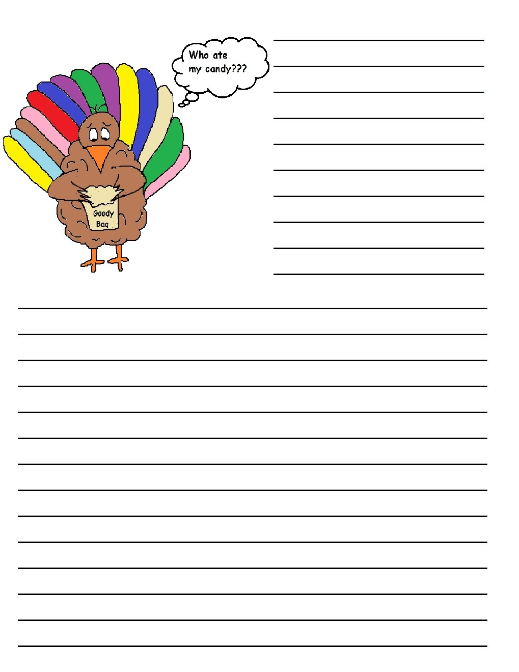 Thanksgiving Printable Writing Paper with regard to Free Printable Thanksgiving Writing Paper