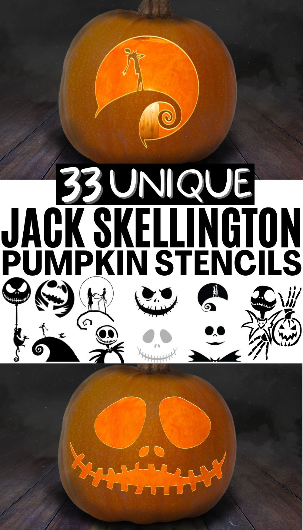 The Best Jack Skellington Pumpkin Carving And Painting Printables throughout Free Printable Nightmare Before Christmas Pumpkin Stencils