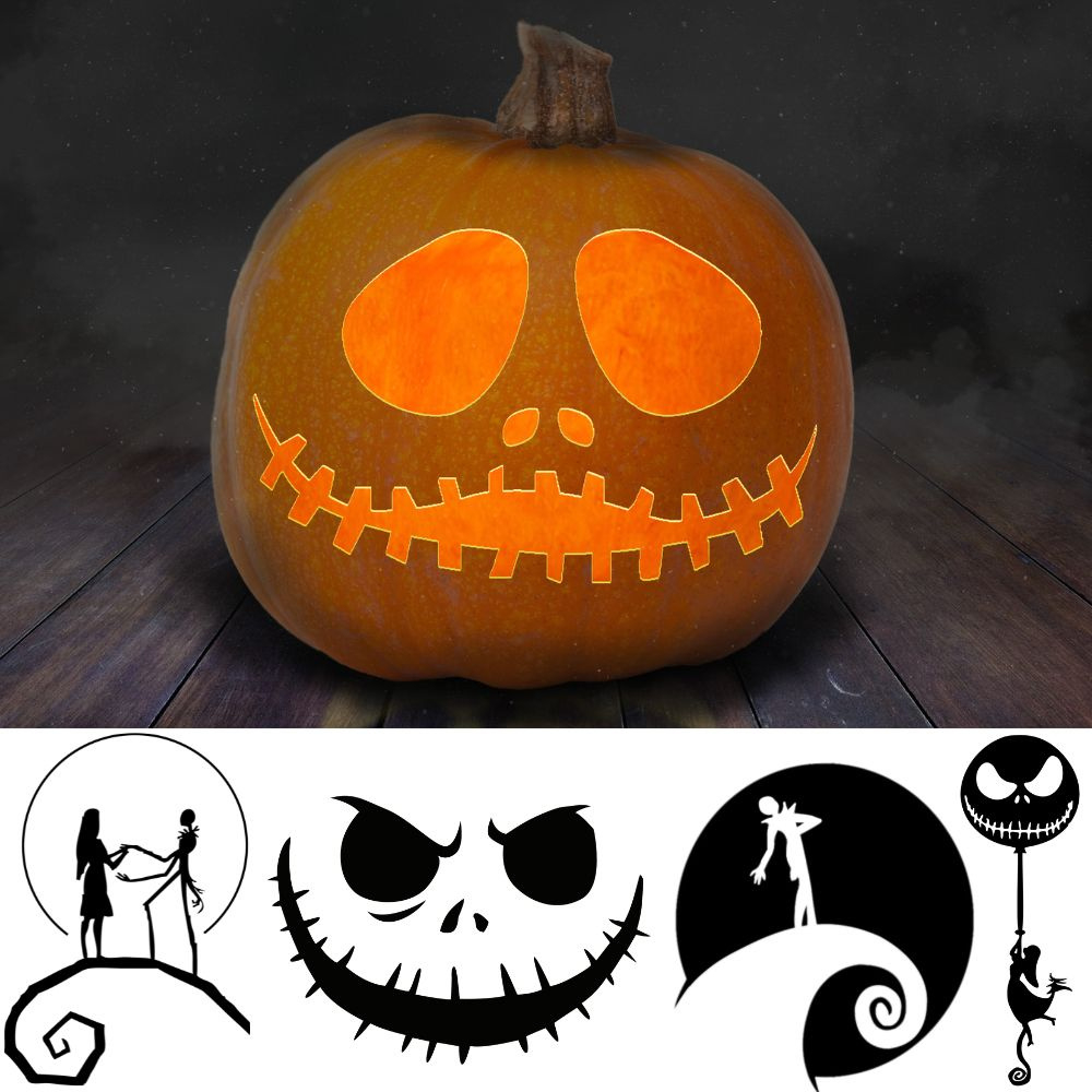 The Best Jack Skellington Pumpkin Carving And Painting Printables throughout Jack Skellington Stencil Free Printable