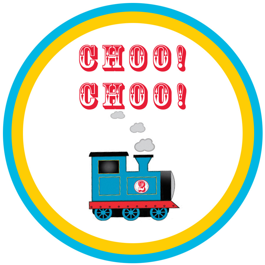 The Blooming Orchids: Thomas The Train Party With Free Printables! with Free Printable Train Cupcake Toppers