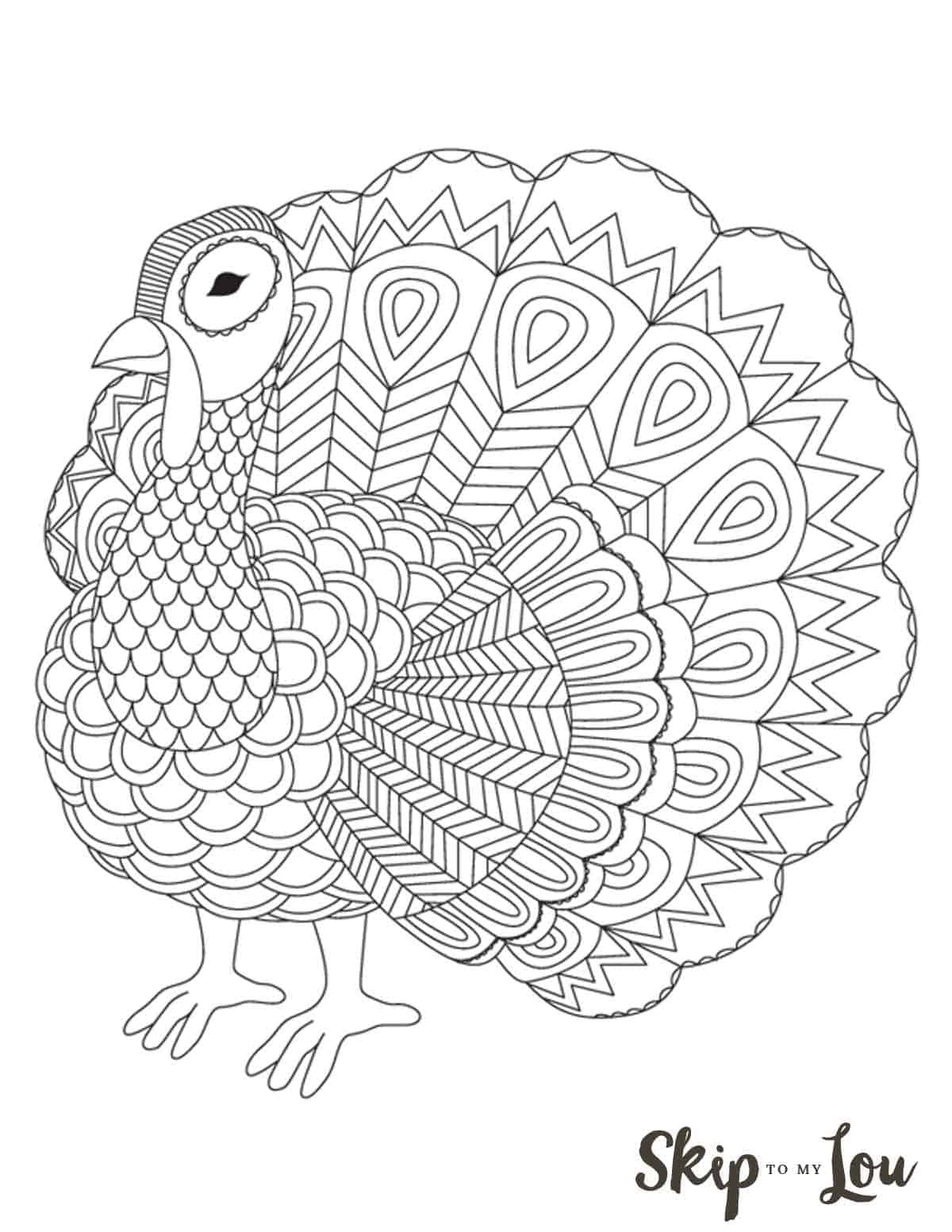 The Cutest Free Turkey Coloring Pages | Skip To My Lou within Free Printable Pictures Of Turkeys To Color