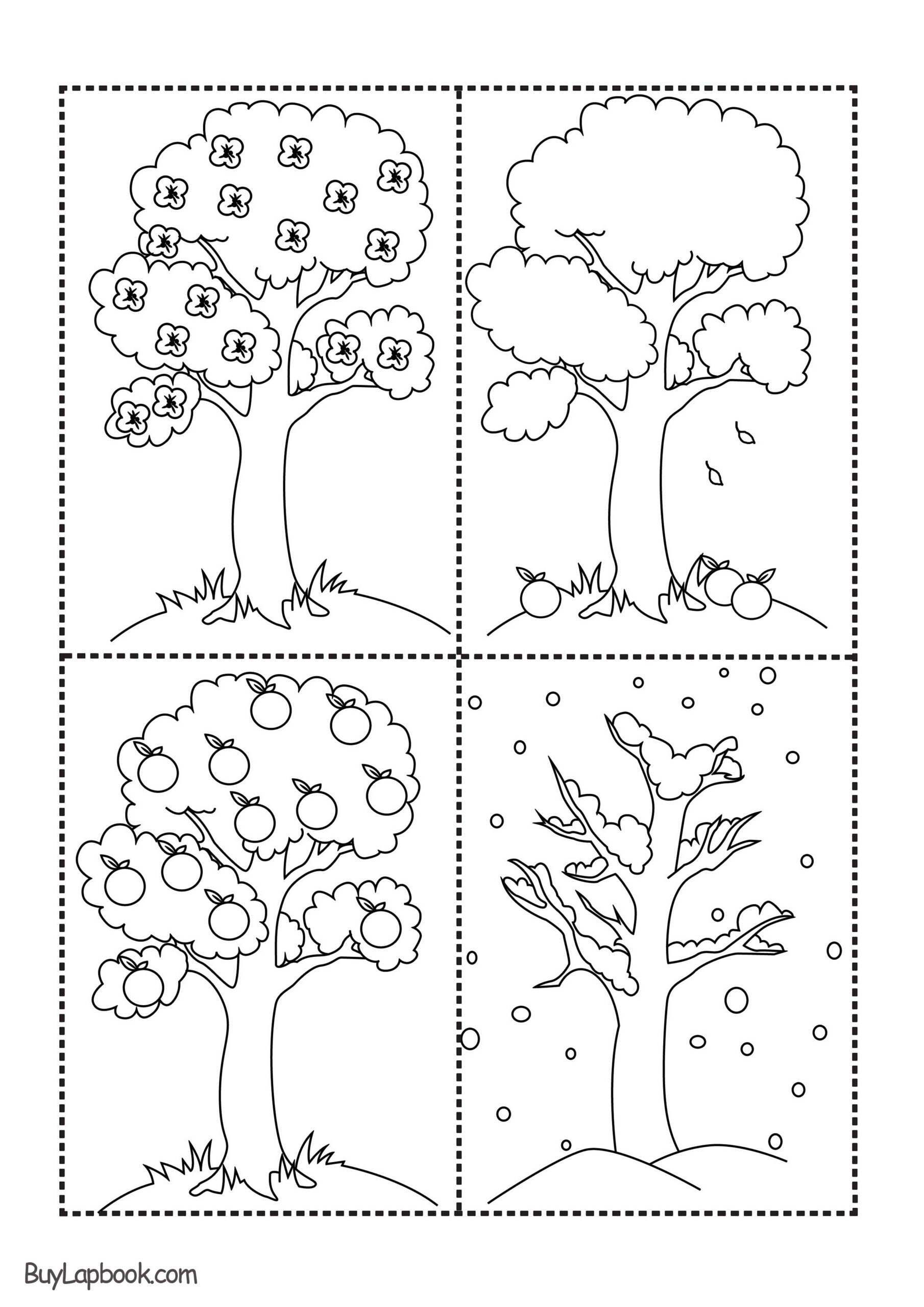 The Four Seasons Of The Apple Tree Printables | Buylapbook throughout Free Printable Pictures Of The Four Seasons