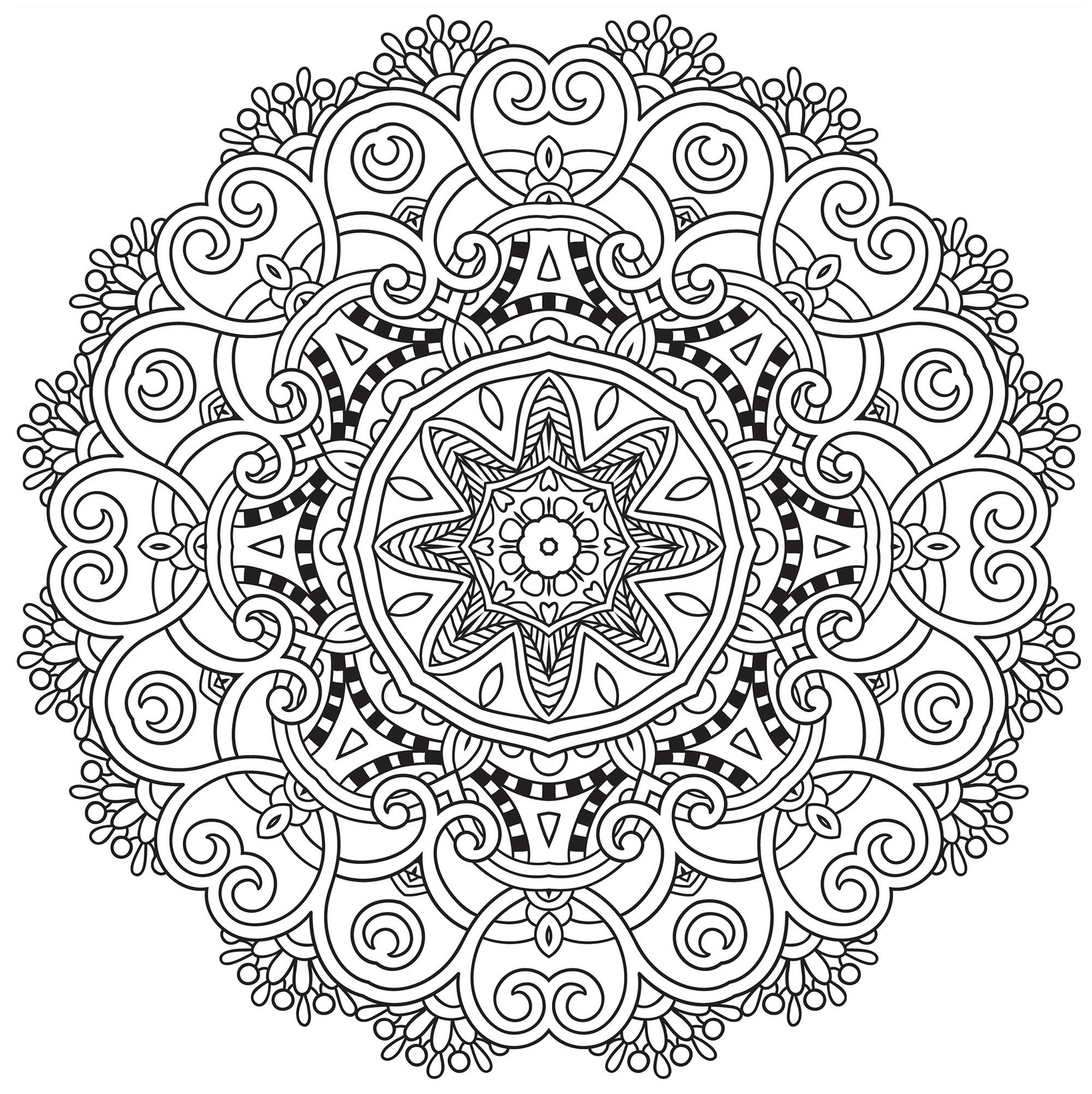 The Perfect Mandala ! - Mandalas With Flowers & Vegetation inside Free Printable Mandalas Pdf