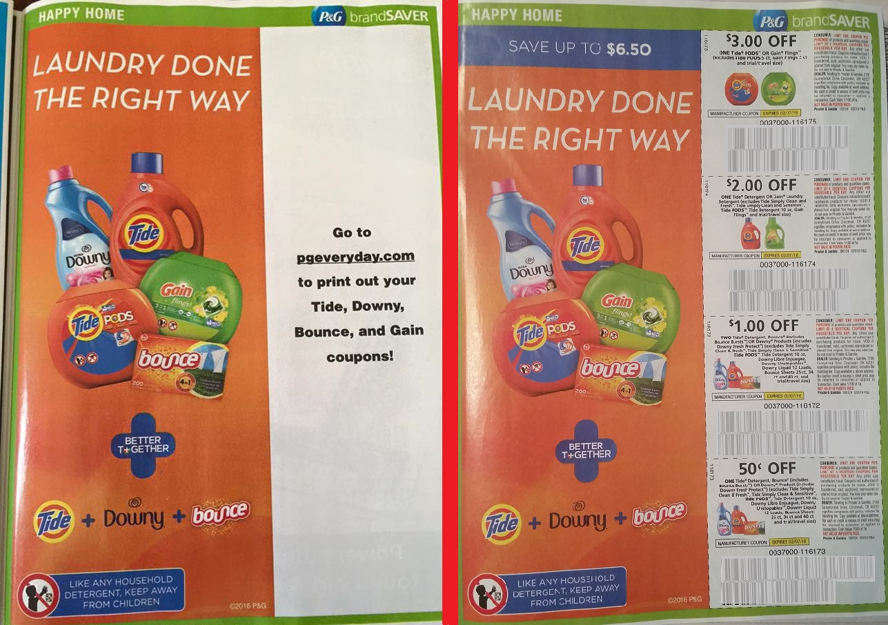 The Real Story Behind Those Missing Tide, Gain, Downy &amp;amp;Amp; Bounce for Tide Coupons Free Printable
