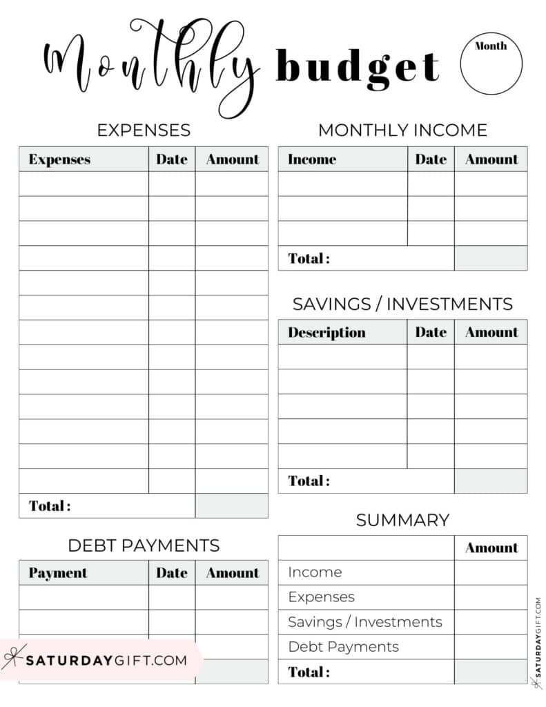 The Ultimate Free Printable 2018 Budget Planner You Need within Budget Binder Printables 2018 Free