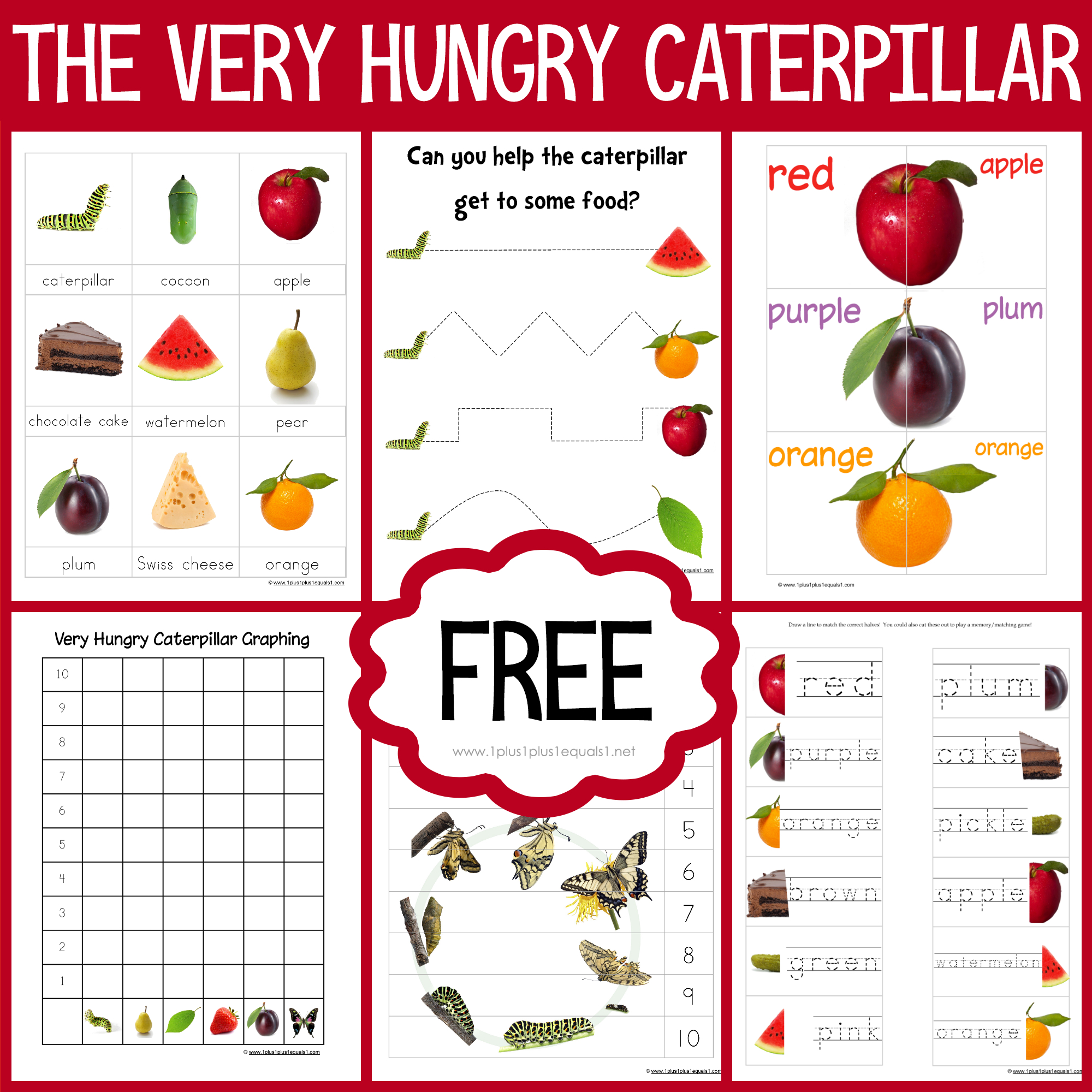 The Very Hungry Caterpillar Printables {Free} intended for The Very Hungry Caterpillar Free Printables
