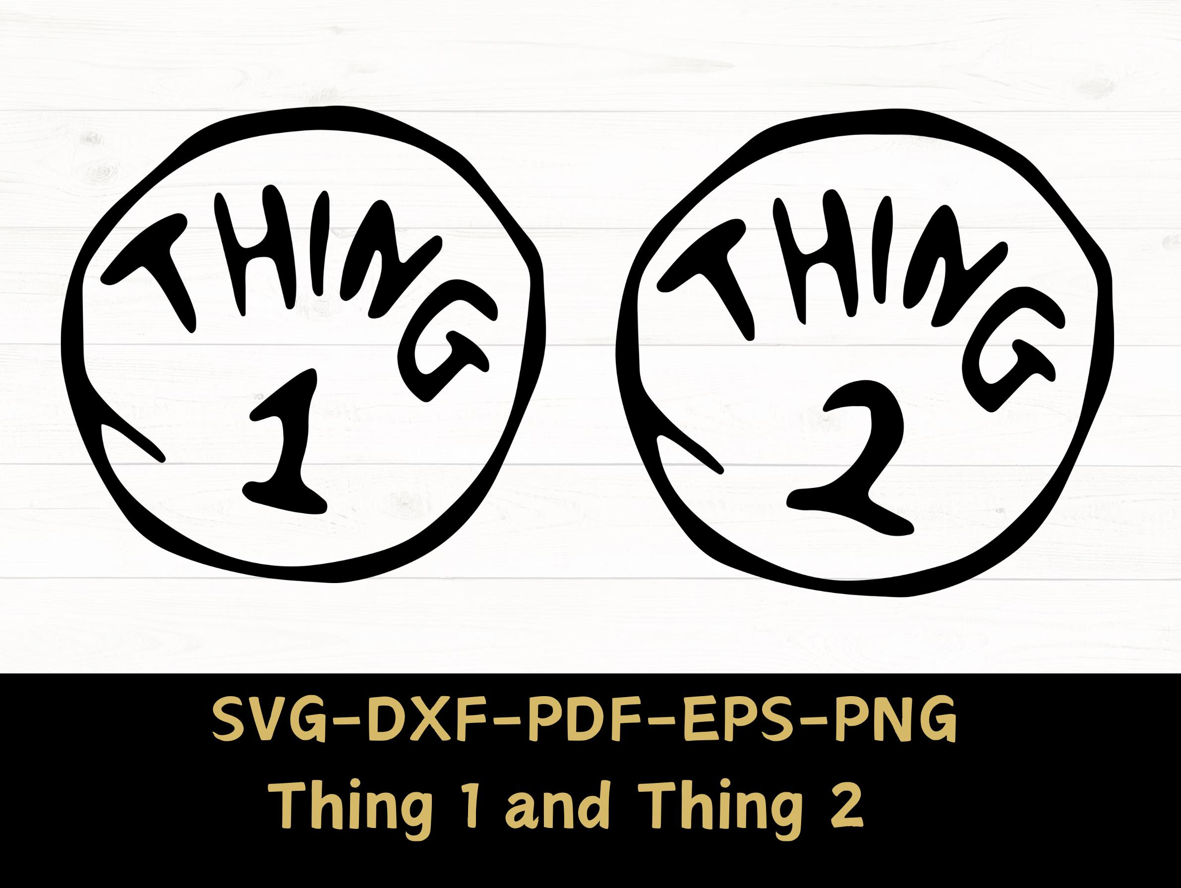 Thing 2 Pdf - Etsy intended for Thing 1 Thing 2 Free Printables