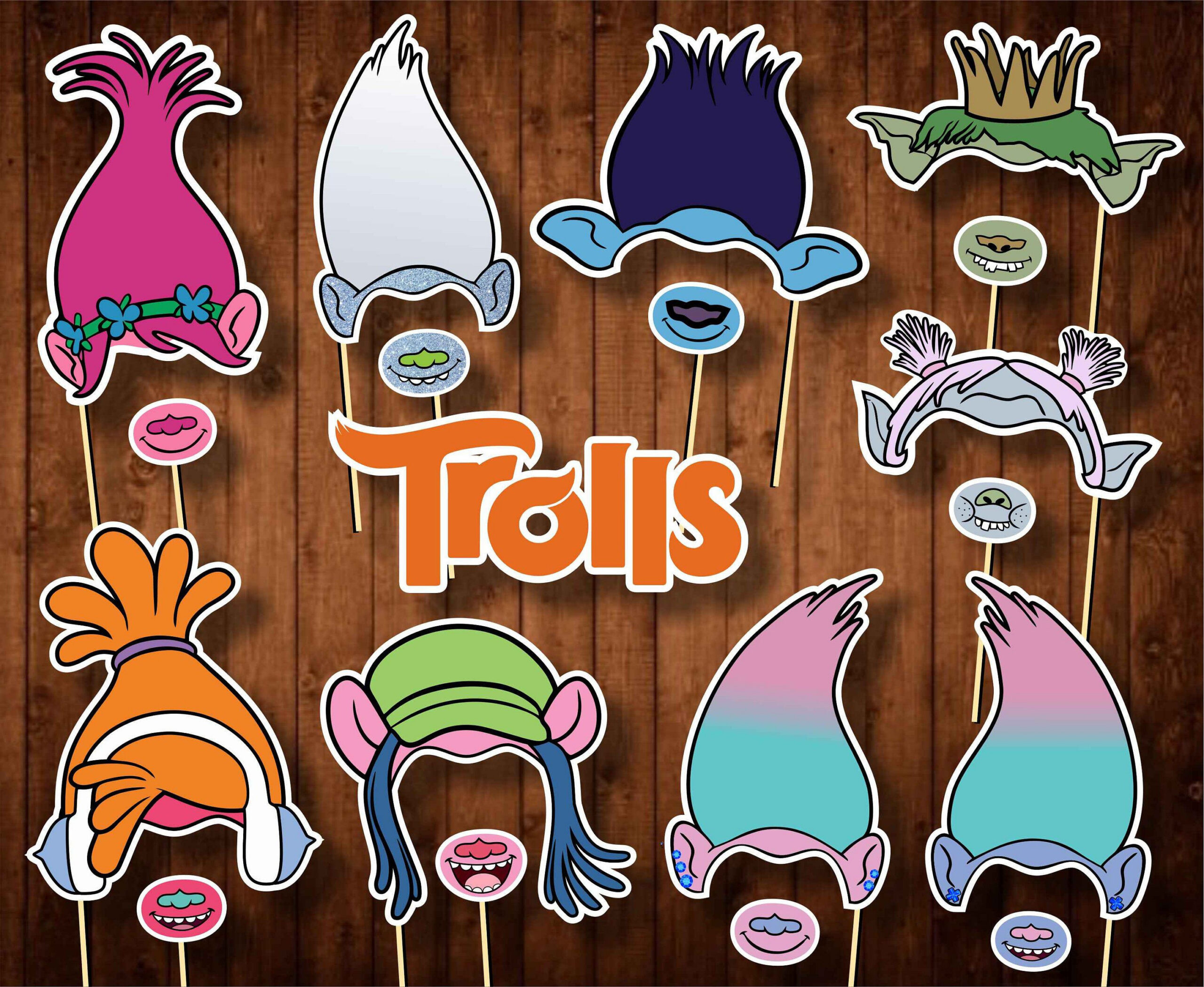 This Item Is Unavailable | Etsy - Worksheets Library intended for Free Trolls Photo Booth Props Printable
