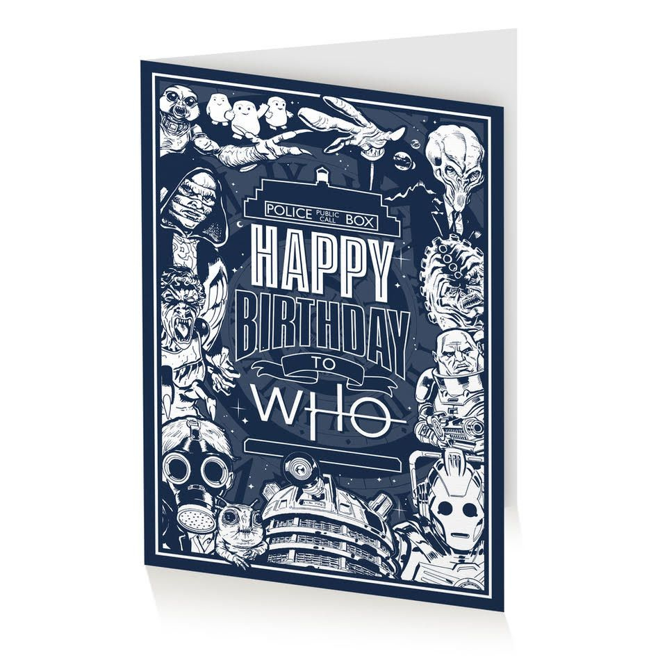 Titan Merchandise: Doctor Who: Doctor Who: Greeting Card: Happy within Free Printable Dr Who Birthday Card