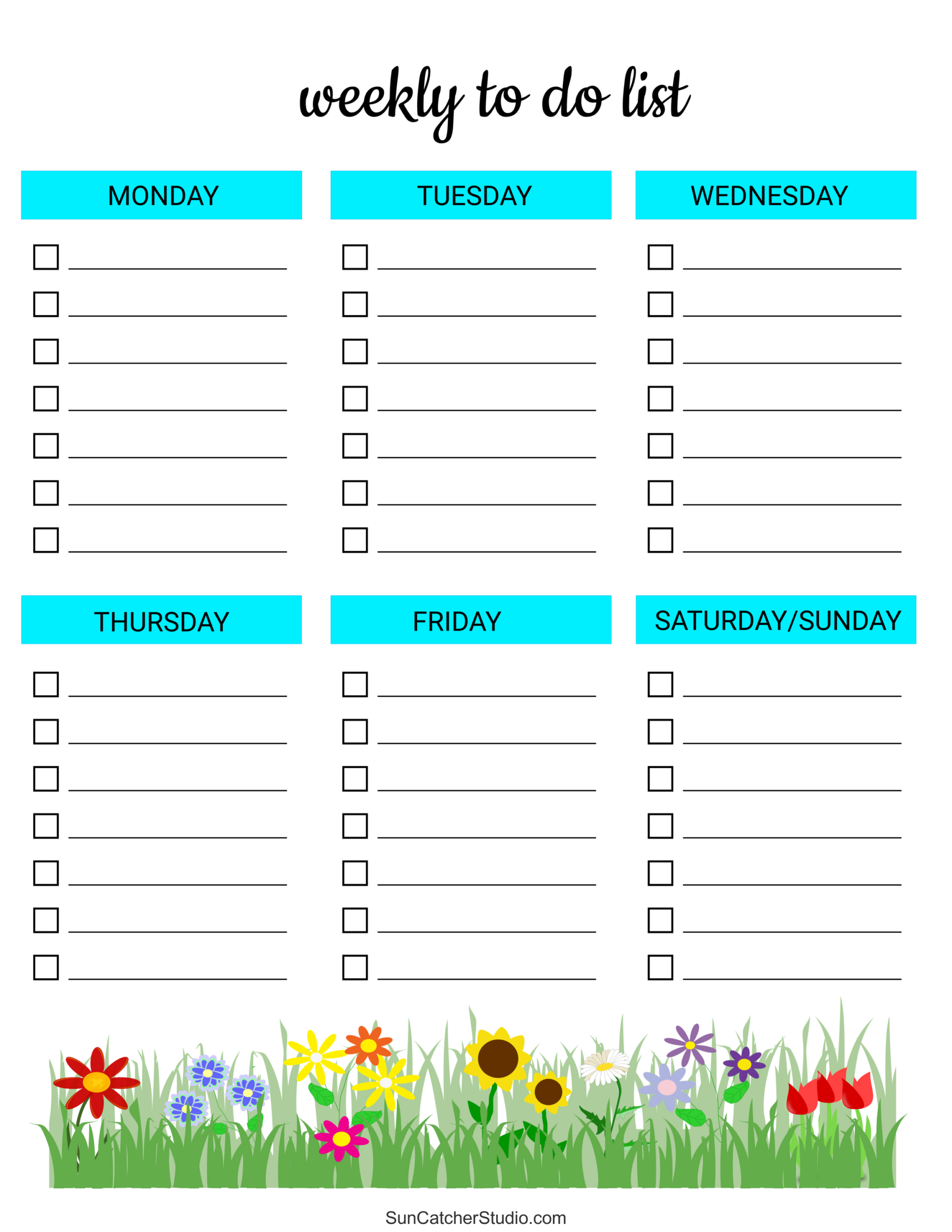 To Do List (Free Printable Pdf Templates) – Things To Do – Free for Free Printable Kids To Do List
