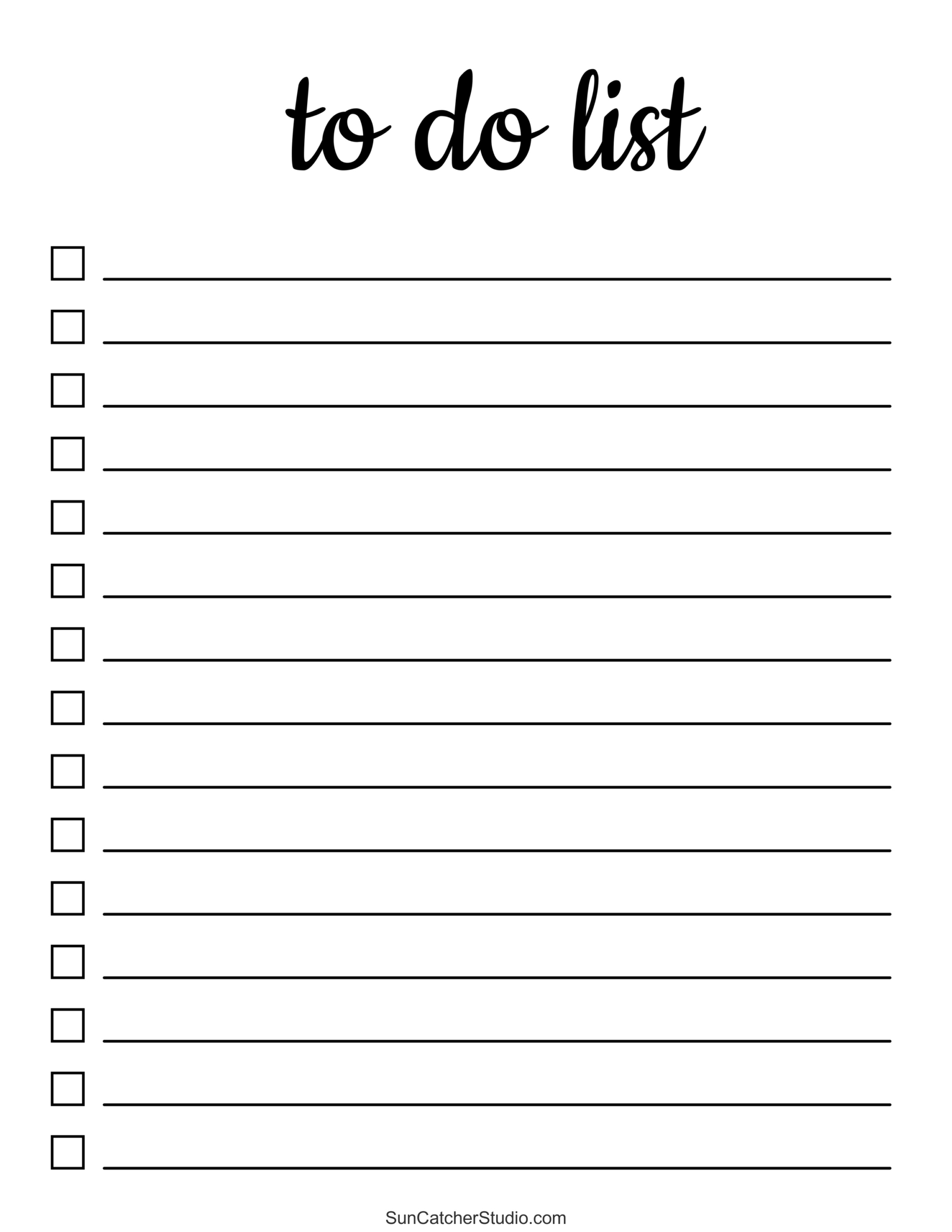 To Do List (Free Printable Pdf Templates) – Things To Do – Free for Free To Do List Template Printable