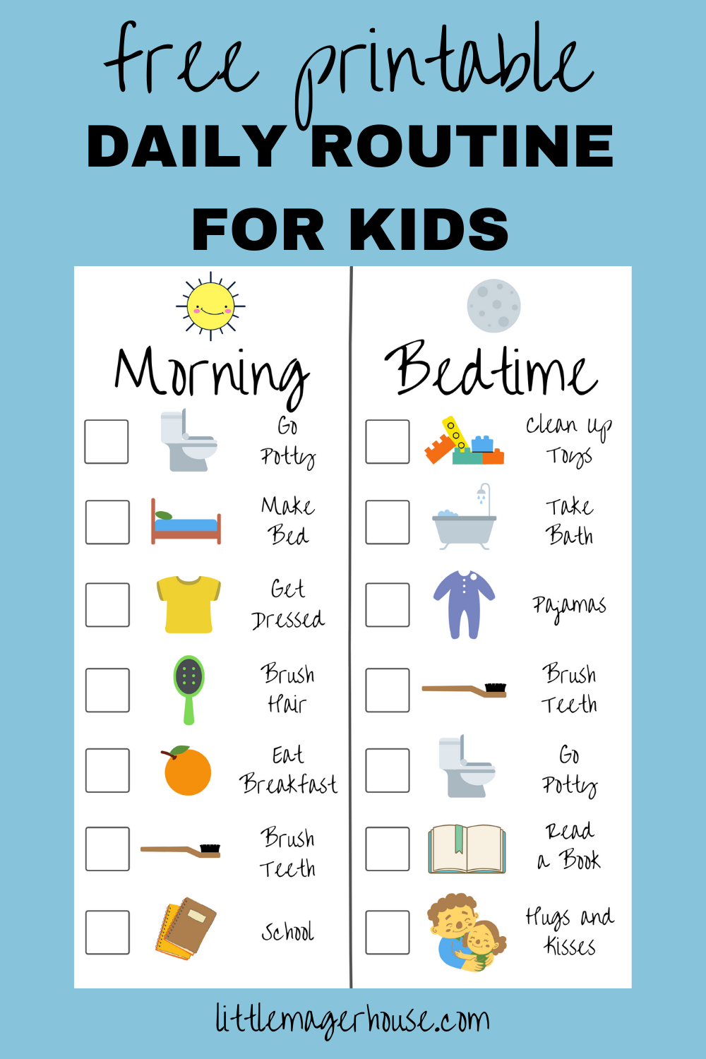 To Do - Liste with Free Printable Kids To Do List