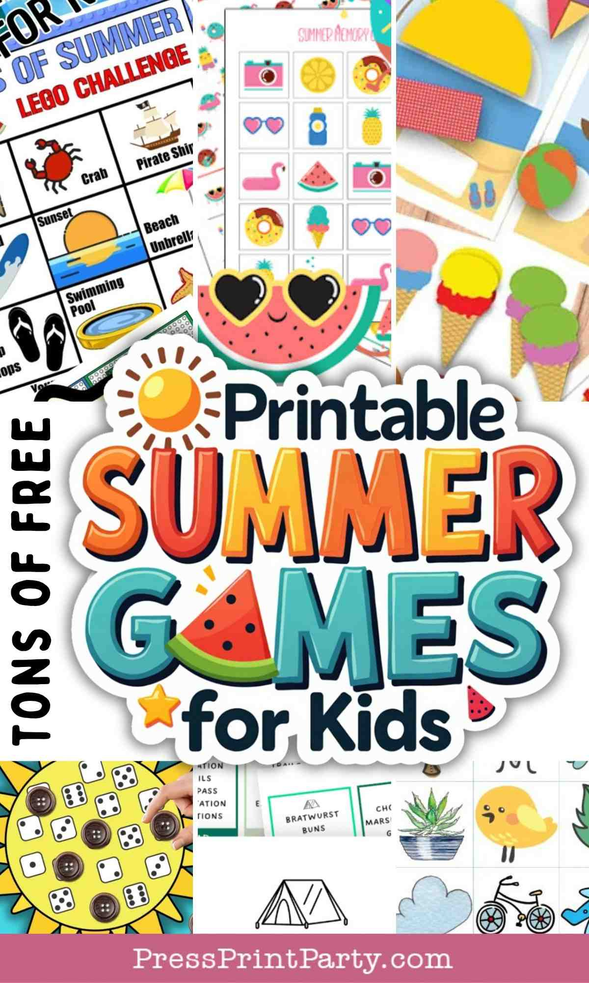 Tons Of Free Printable Summer Games For Kids pertaining to Free Printable Summer Games