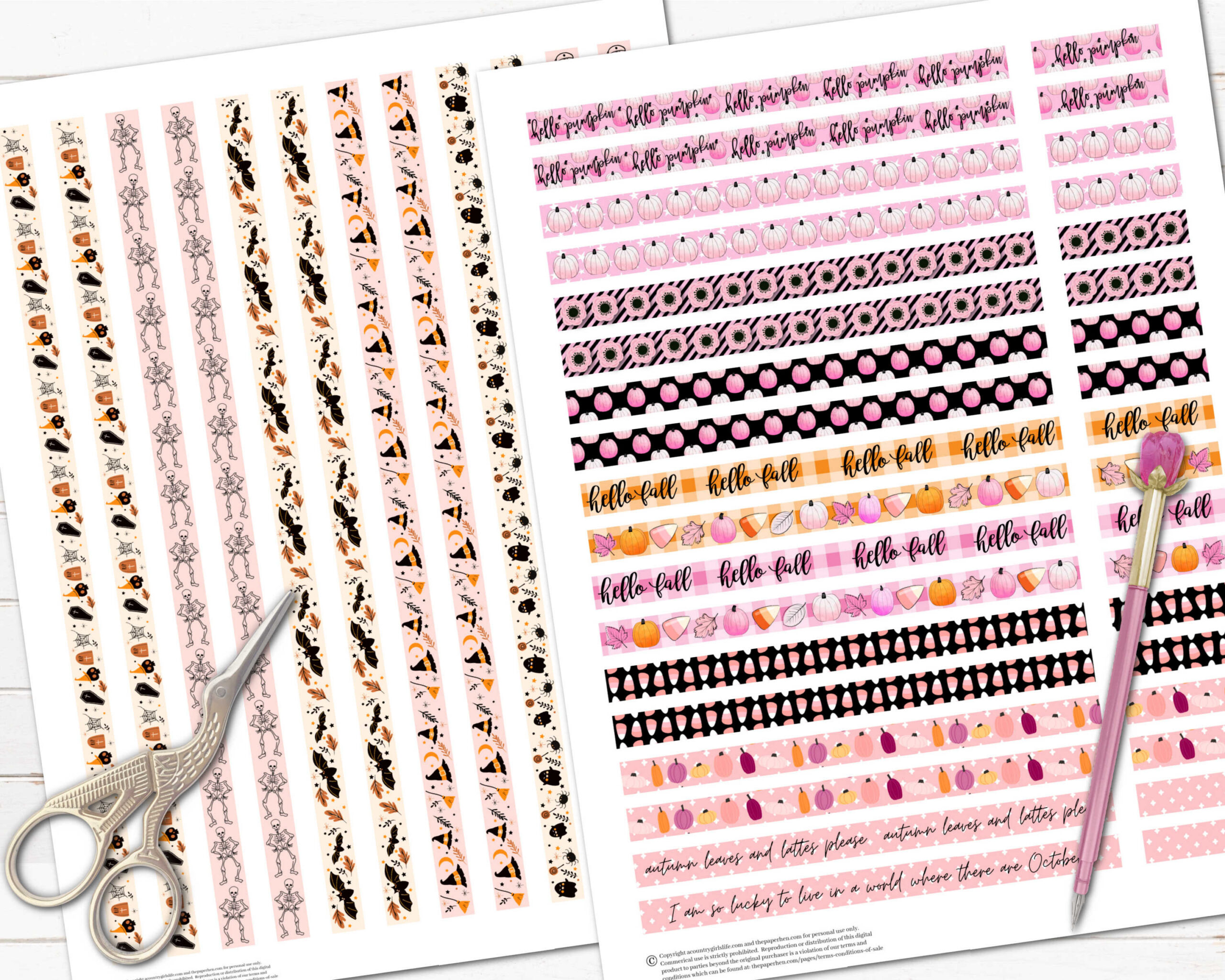 Tons Of Free Printable Washi Tape You'Ll Want To Download Now! - A within Free Printable Washi Tape