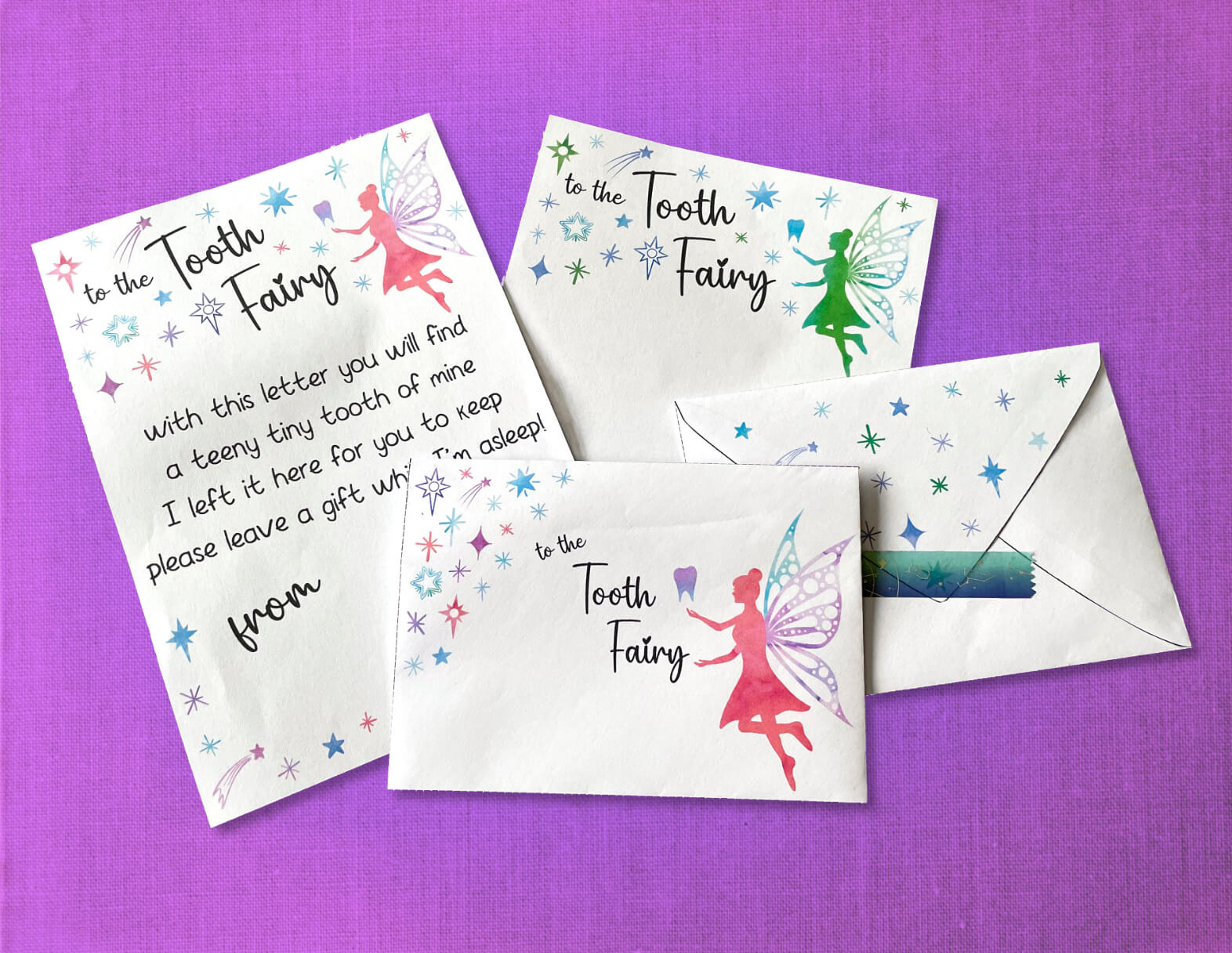 Tooth Fairy Envelope &amp;amp; Letter – Free Printables | Mama Geek in Free Printable Tooth Fairy Letter And Envelope