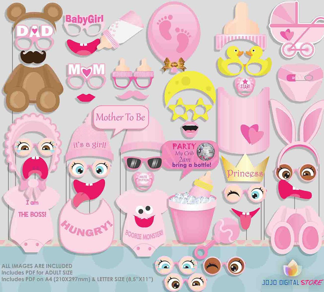 Top 10 Best Baby Shower Photo Booth Props For Cute Baby Parties intended for Free Printable Baby Shower Photo Booth Props