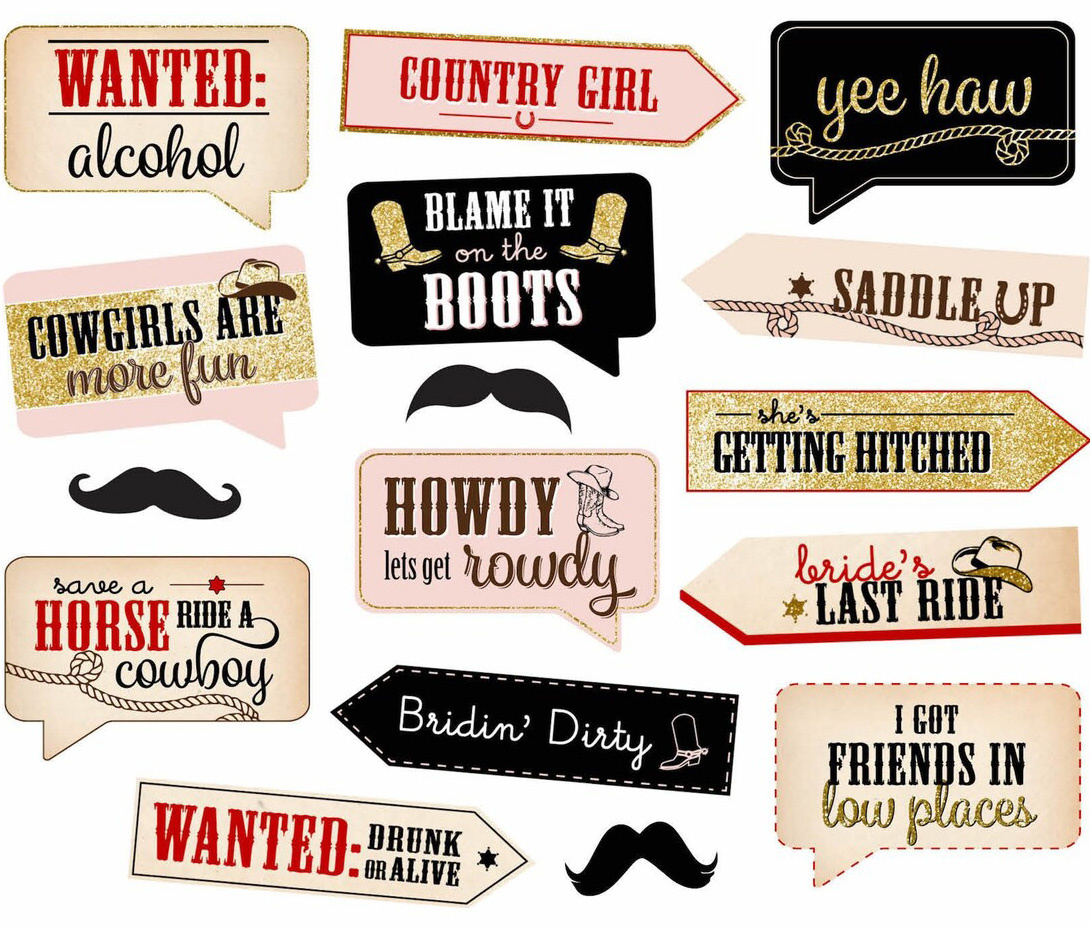 Top 10 Best Western Photo Booth Props For Rustic Charm And Fun inside Free Printable Western Photo Props
