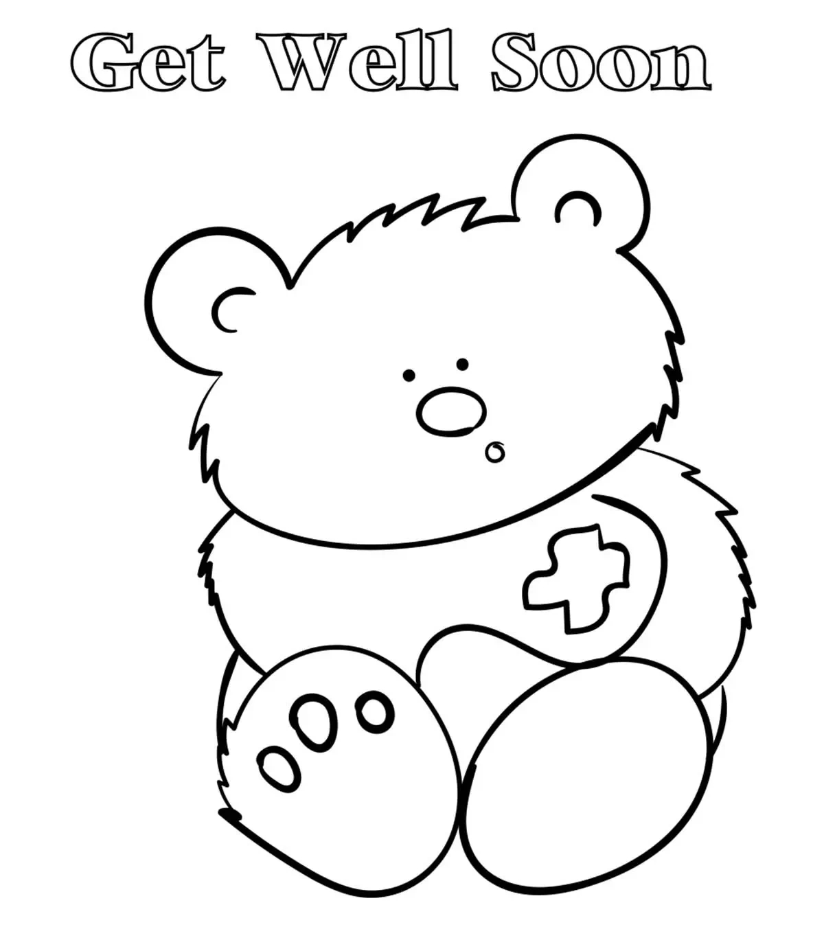 Top 25 'Get Well Soon' Coloring Pages To Keep Your Toddler Busy with Free Printable Get Well Cards To Color