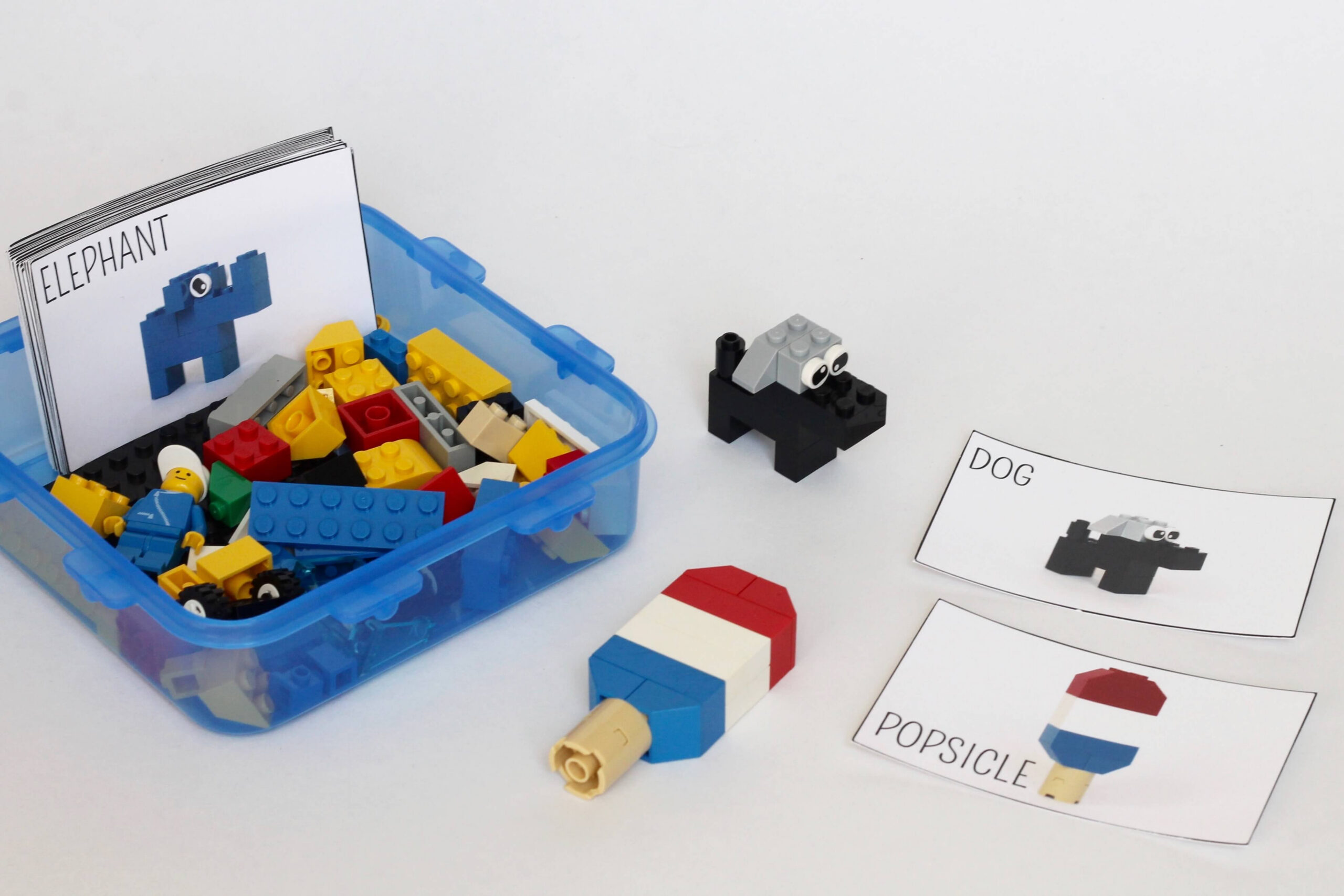 Travel Lego Kit (With 32 Free Printable Activity Cards!) | Chaos for Free Printable Lego Instructions