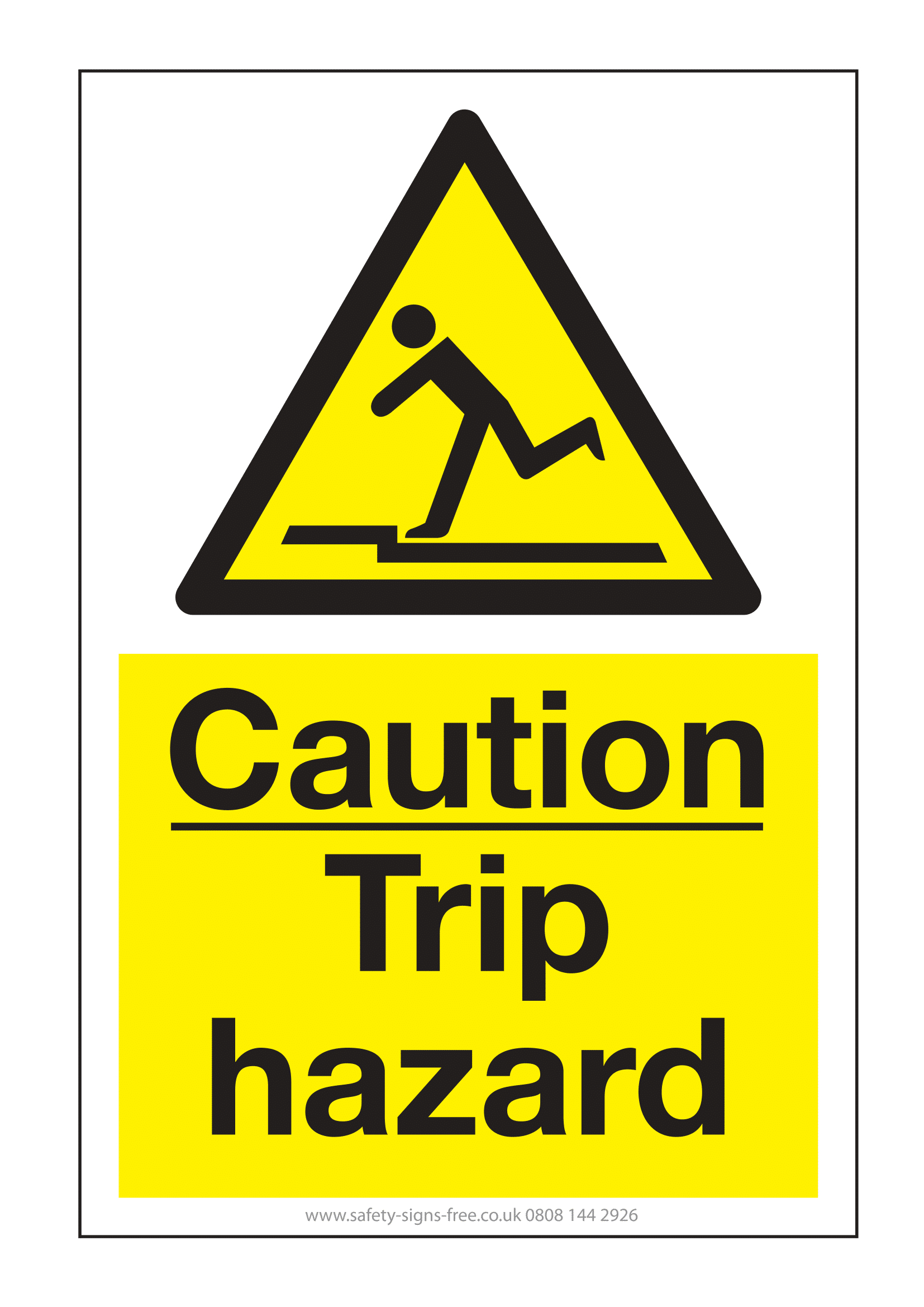 Trip Hazard Signs | Poster Template within Free Printable Health And Safety Signs