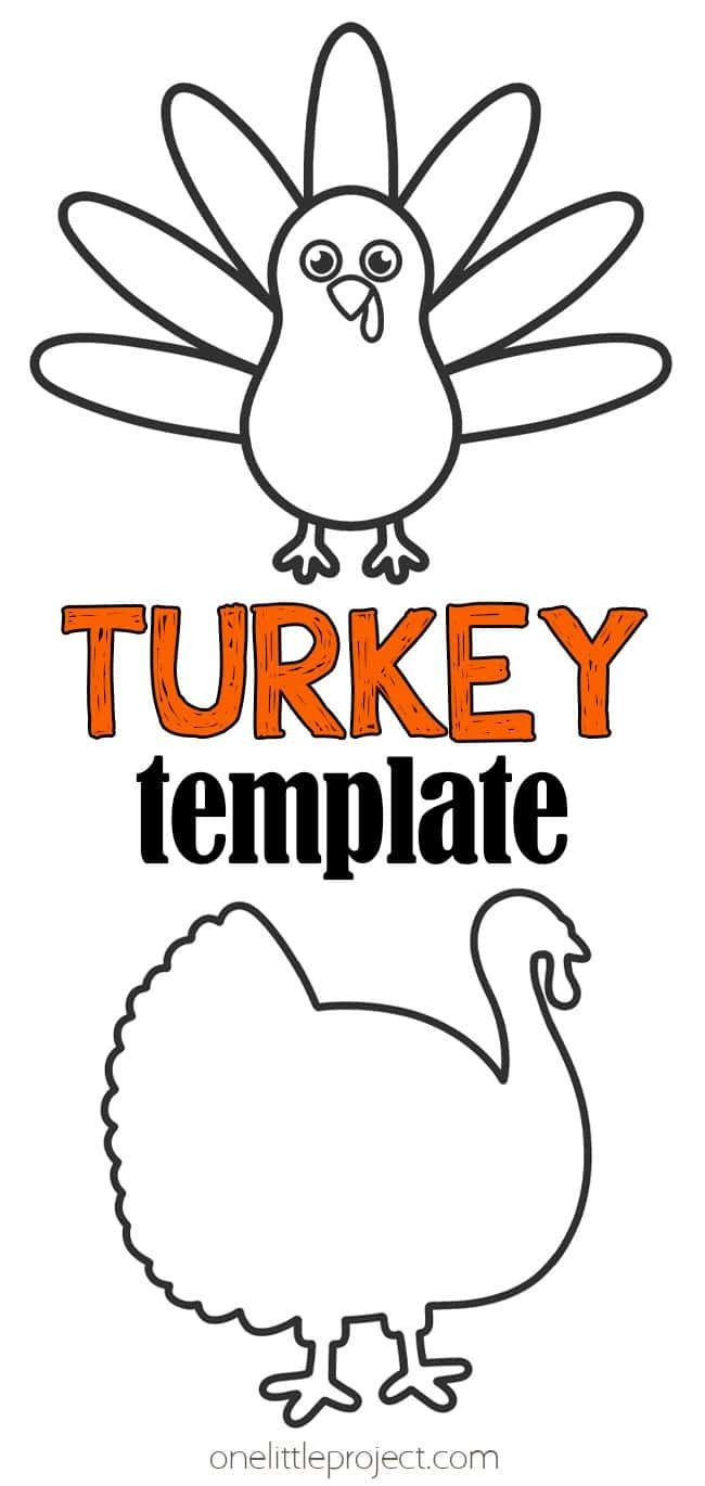 Turkey Template | Free Printable Turkey Outline intended for Free Printable Turkey Template