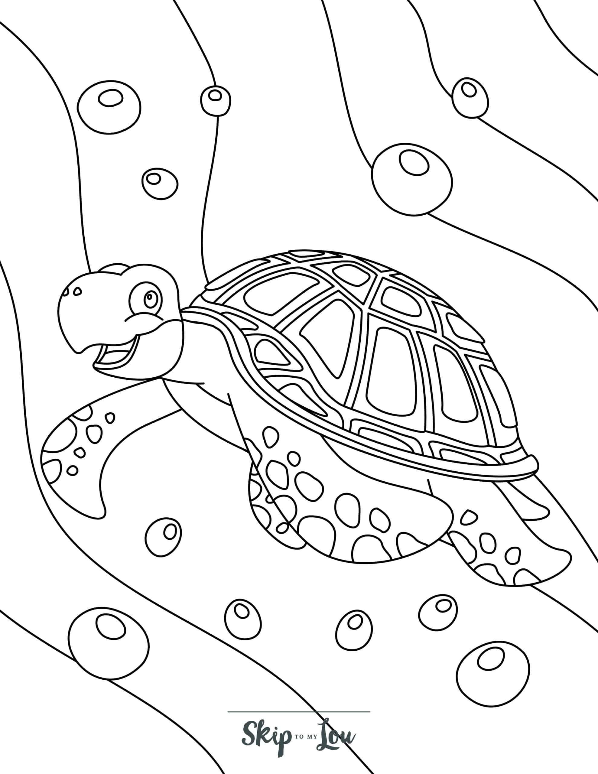 Turtle Coloring Pages - Free Printable Sheets For Kids | Skip To pertaining to Free Printable Coloring Pages For Kids