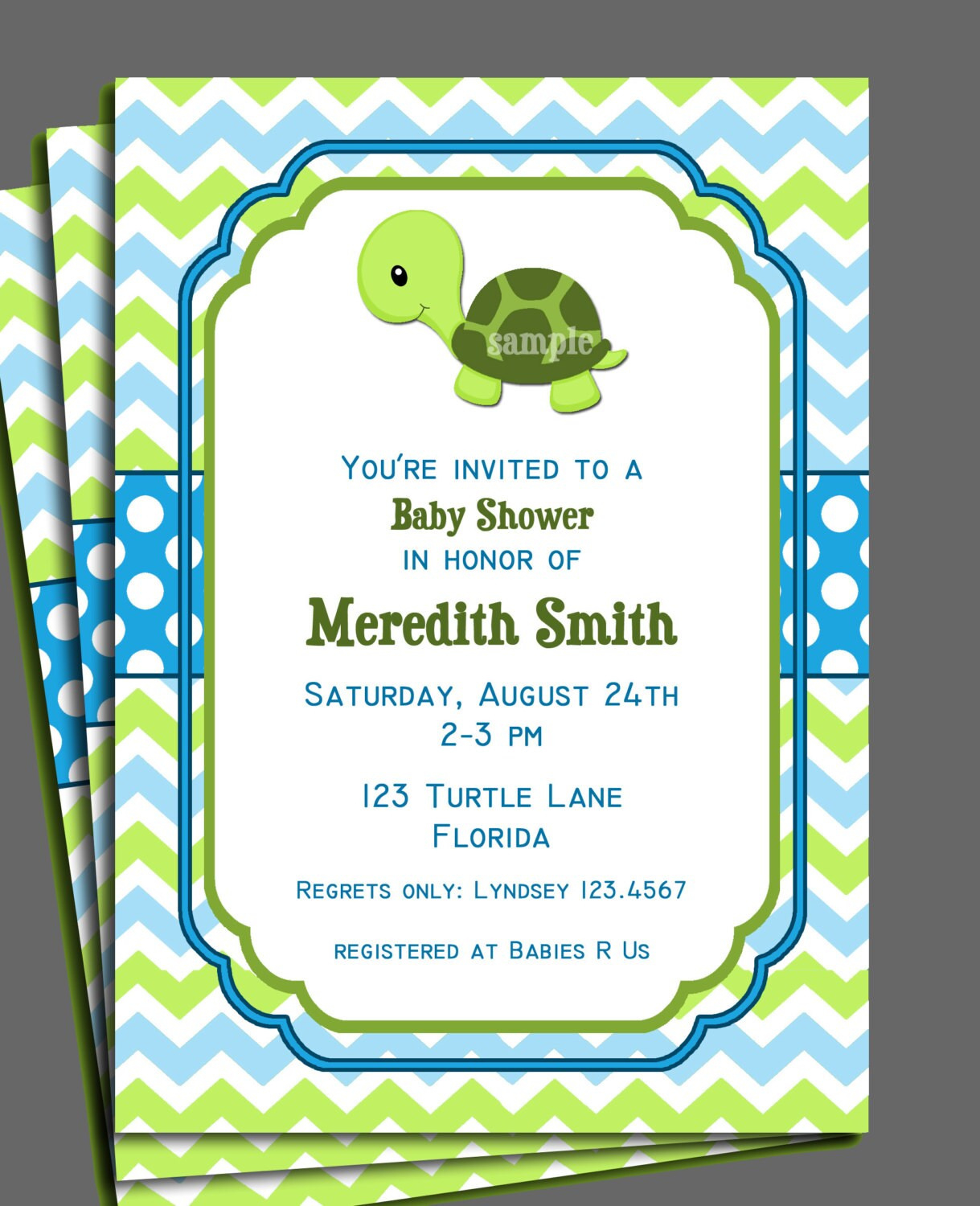 Turtle Invitation Printable Or Printed With Free Shipping inside Free Printable Turtle Baby Shower Invitations