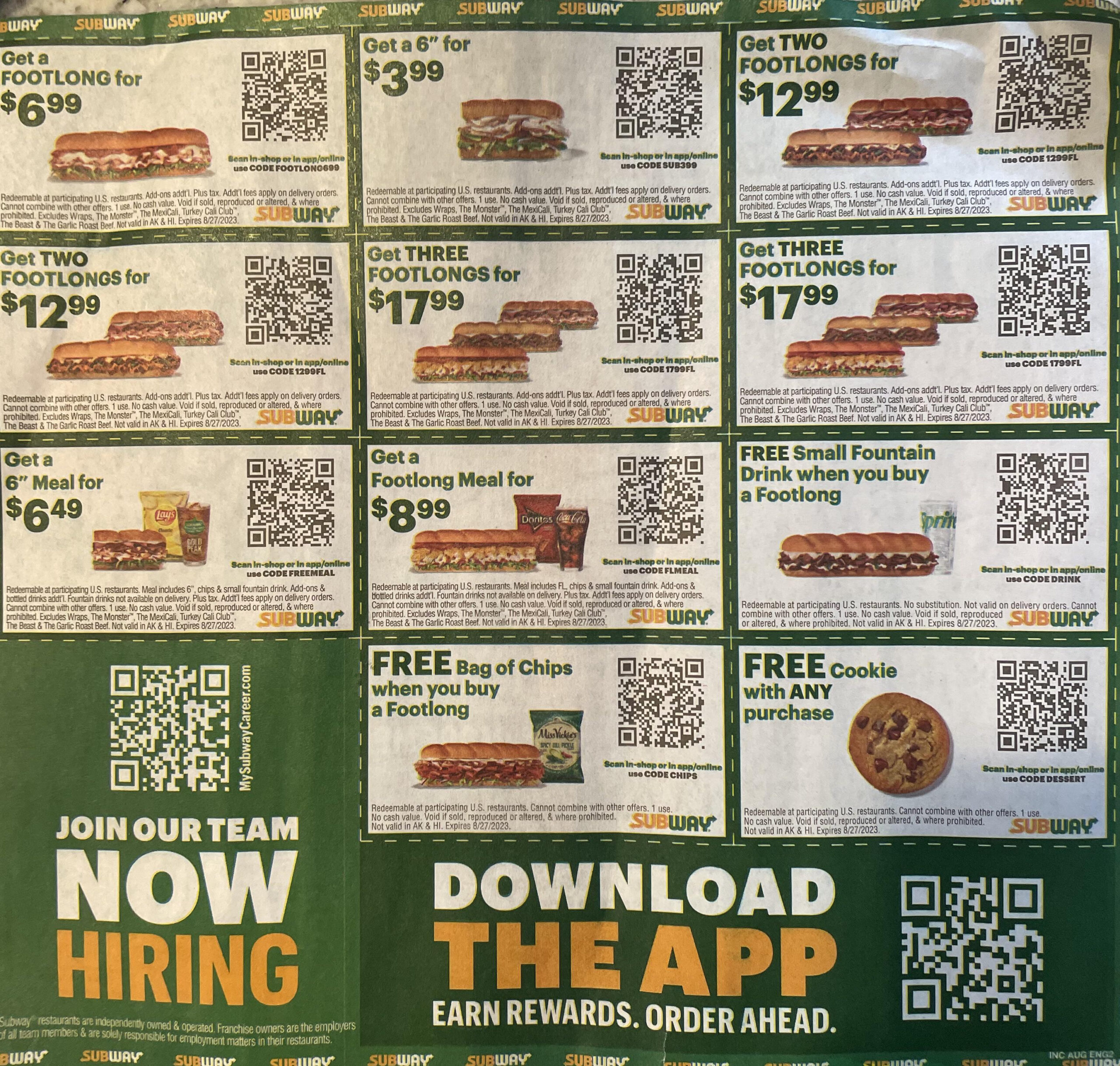 U-Bahn-Coupons, Gültig Bis 27.08.23 : R/Freefood - Worksheets Library intended for Free Printable Pringles Coupons