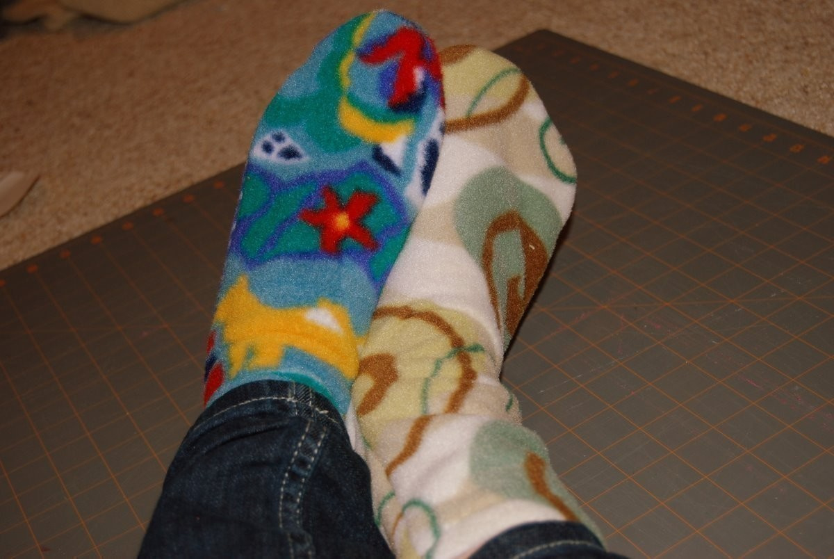 Ultra Comfy Fleece Socks · How To Make A Sock · Sewing On Cut Out throughout Free Printable Fleece Sock Pattern