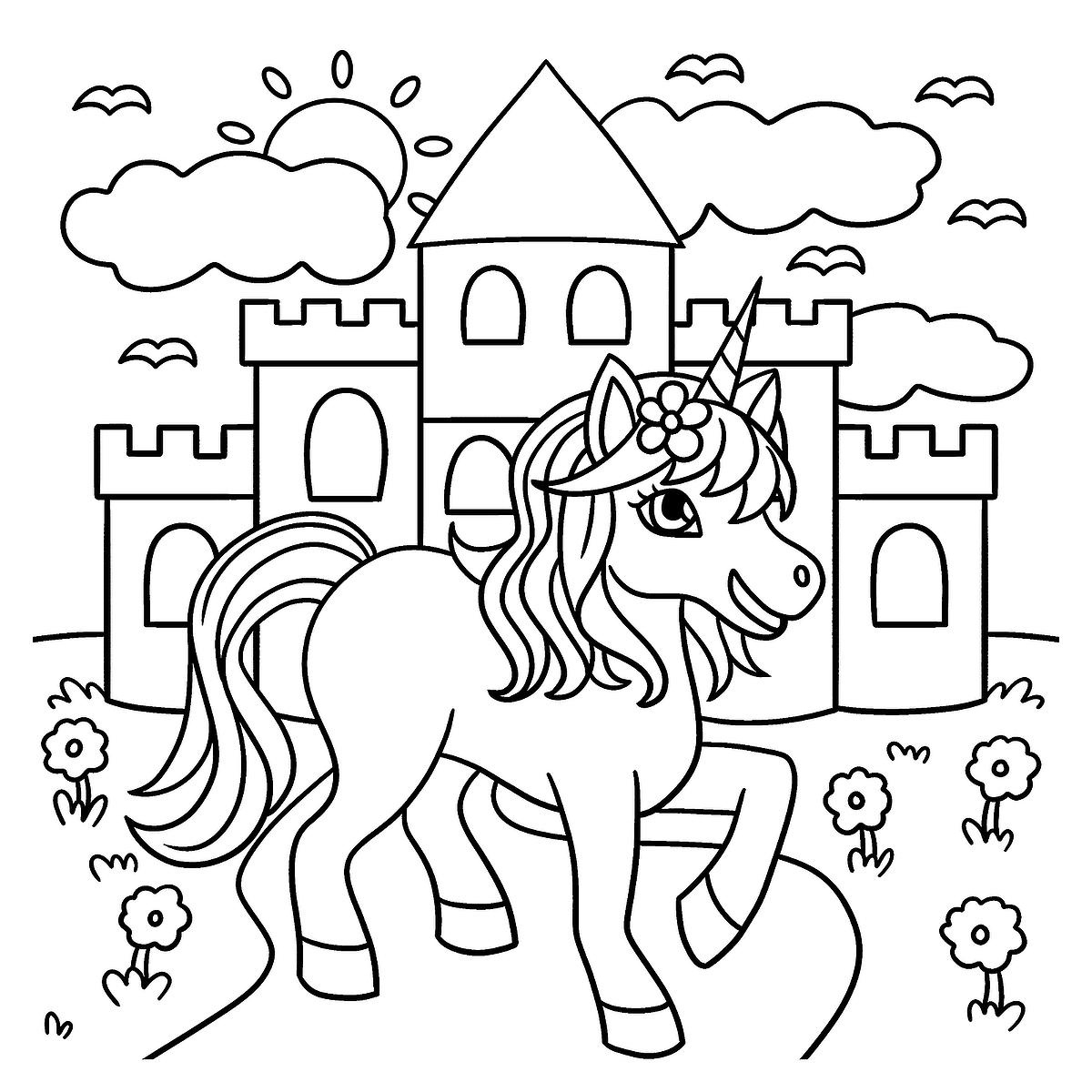 Unicorn Coloring Pages: Free Printable Coloring Pages Of Unicorns pertaining to Free Printable Unicorn Coloring Pages