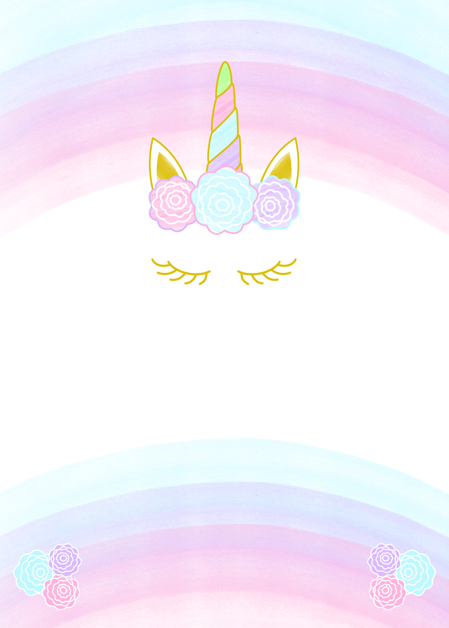 Unicorn Invitation Free Printable Templates - Easy To Download! inside Free Printable Unicorn Birthday Invitations