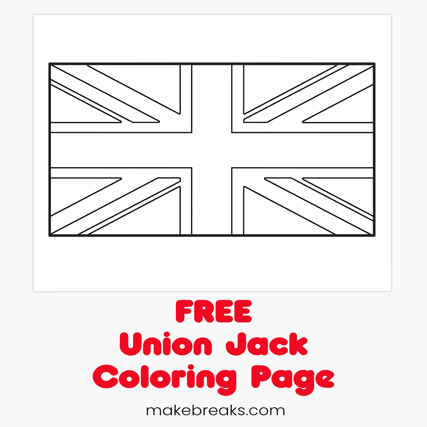 Union Jack Archives - Make Breaks - Worksheets Library for Free Printable Union Jack Flag To Colour