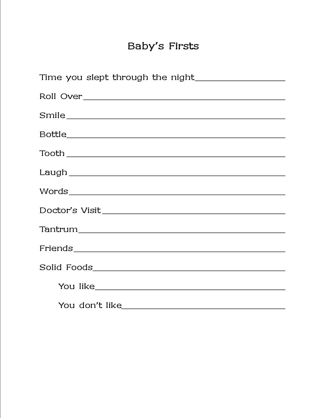 Update** Our Homemade Baby Book - With Free Printables - Bare Feet for Free Printable Baby Scrapbook Pages