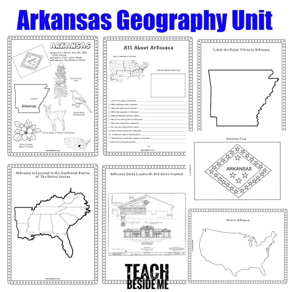 Us Geography Lessons: Arkansas - Teach Beside Me - Worksheets Library with regard to Free Printable Arkansas History Worksheets