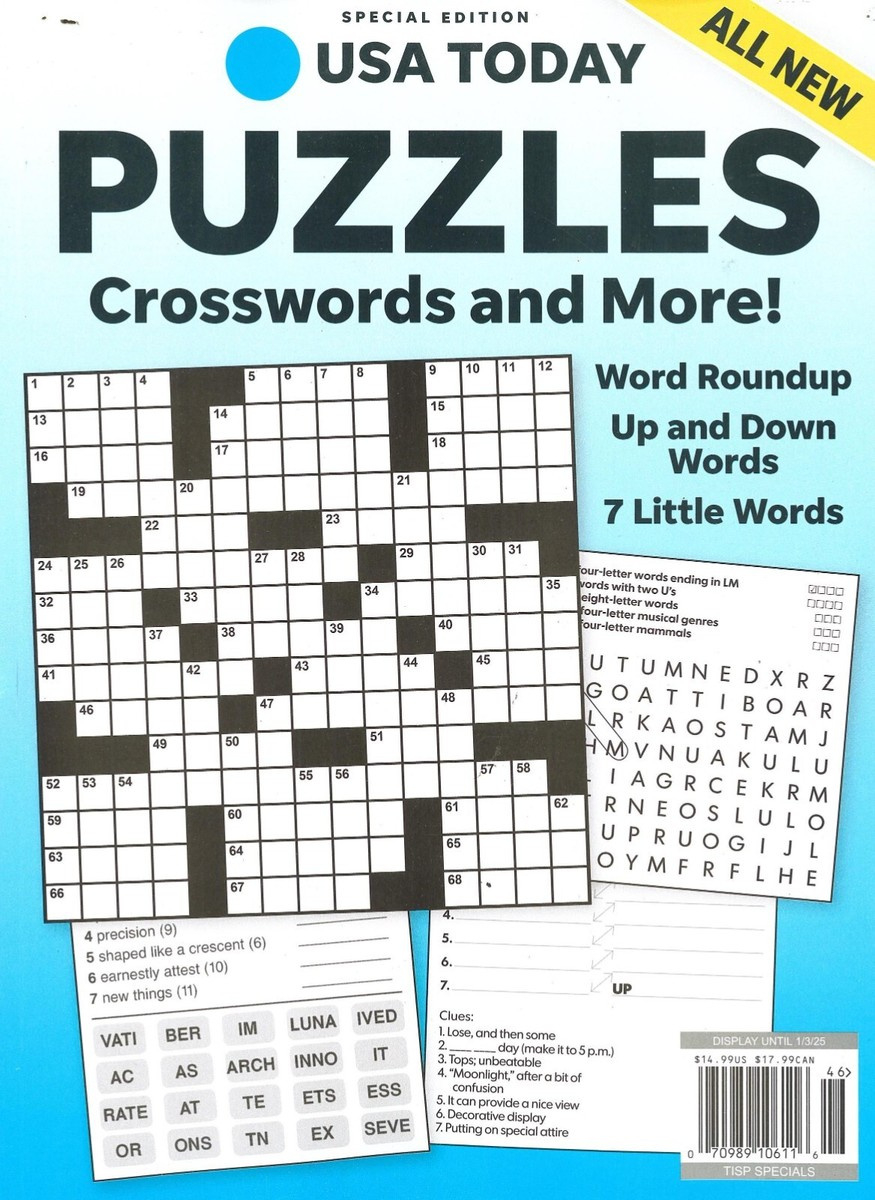 Usa Today Puzzles - Special Edition 2024 - Crosswords And More | Ebay with Usa Today Crossword Puzzles Printable Free