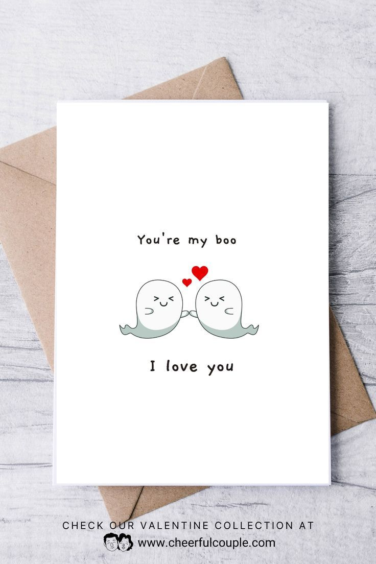 Valentine Card For Boyfriend - You'Re My Boo Free Printables intended for Free Printable Love Cards
