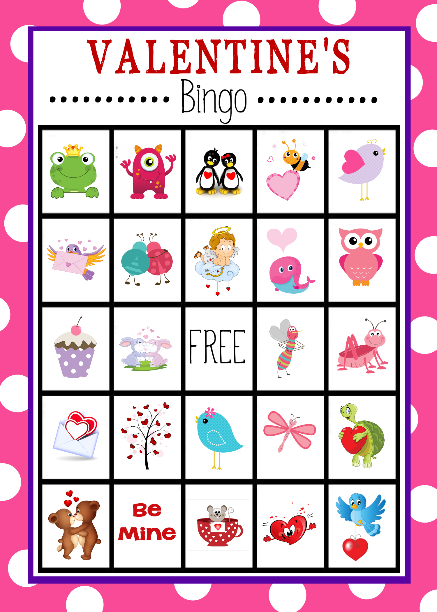 Valentine'S Bingo Game - Crazy Little Projects in Free Printable Valentines Bingo