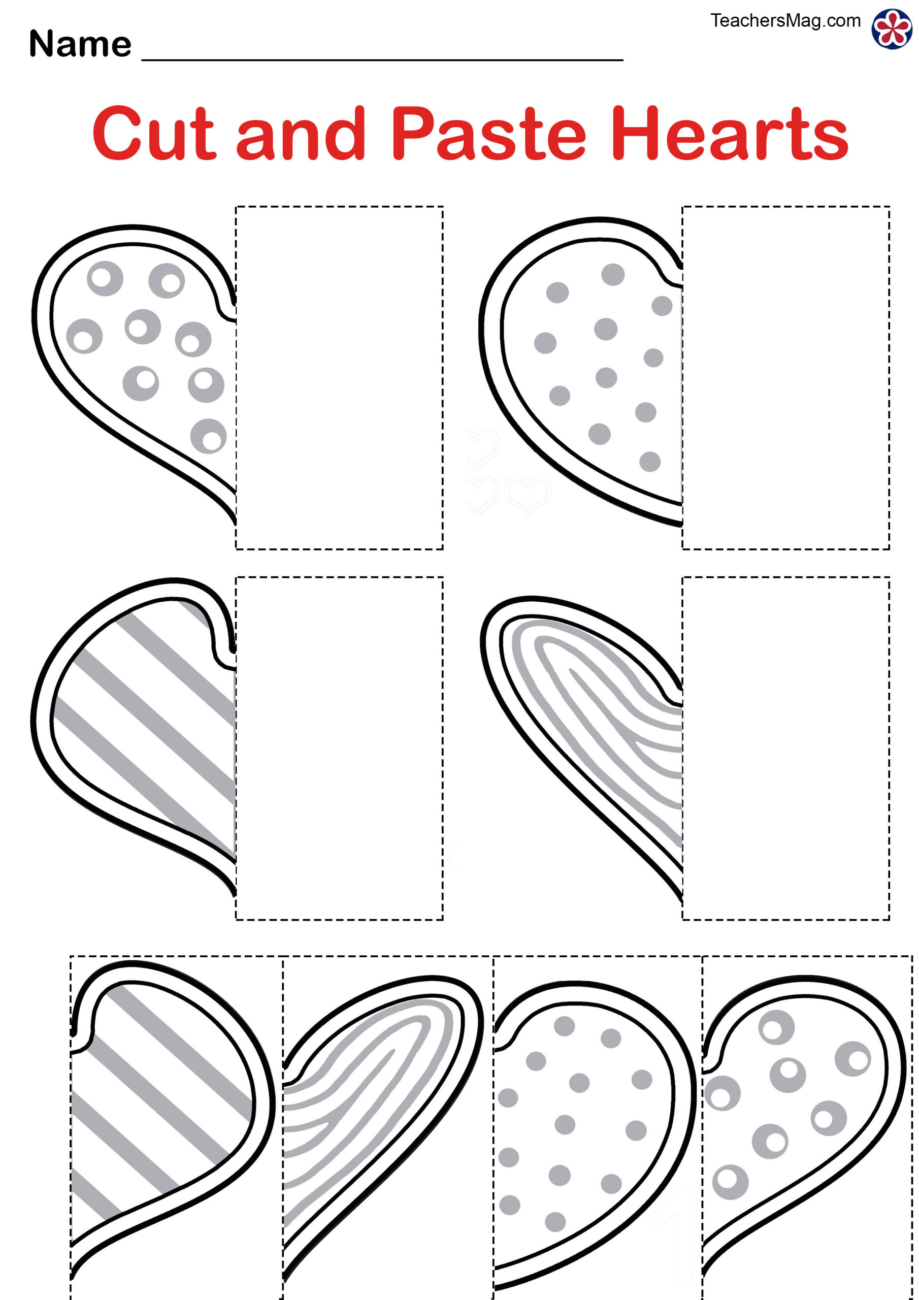 Valentine'S Day Free Worksheets For Preschool. Teachersmag intended for Free Printable Valentine Worksheets For Preschoolers