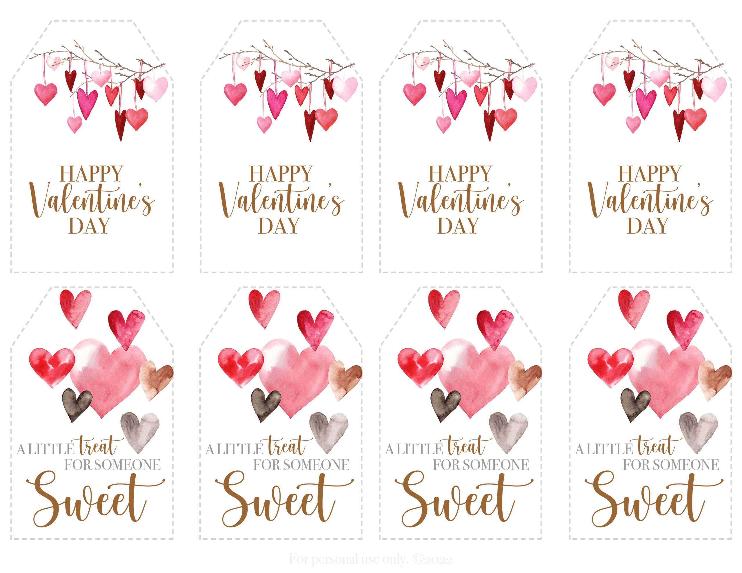Valentine'S Day Printable Collection – Free Printables - Mother Thyme pertaining to Free Printable Valentines Day Tags