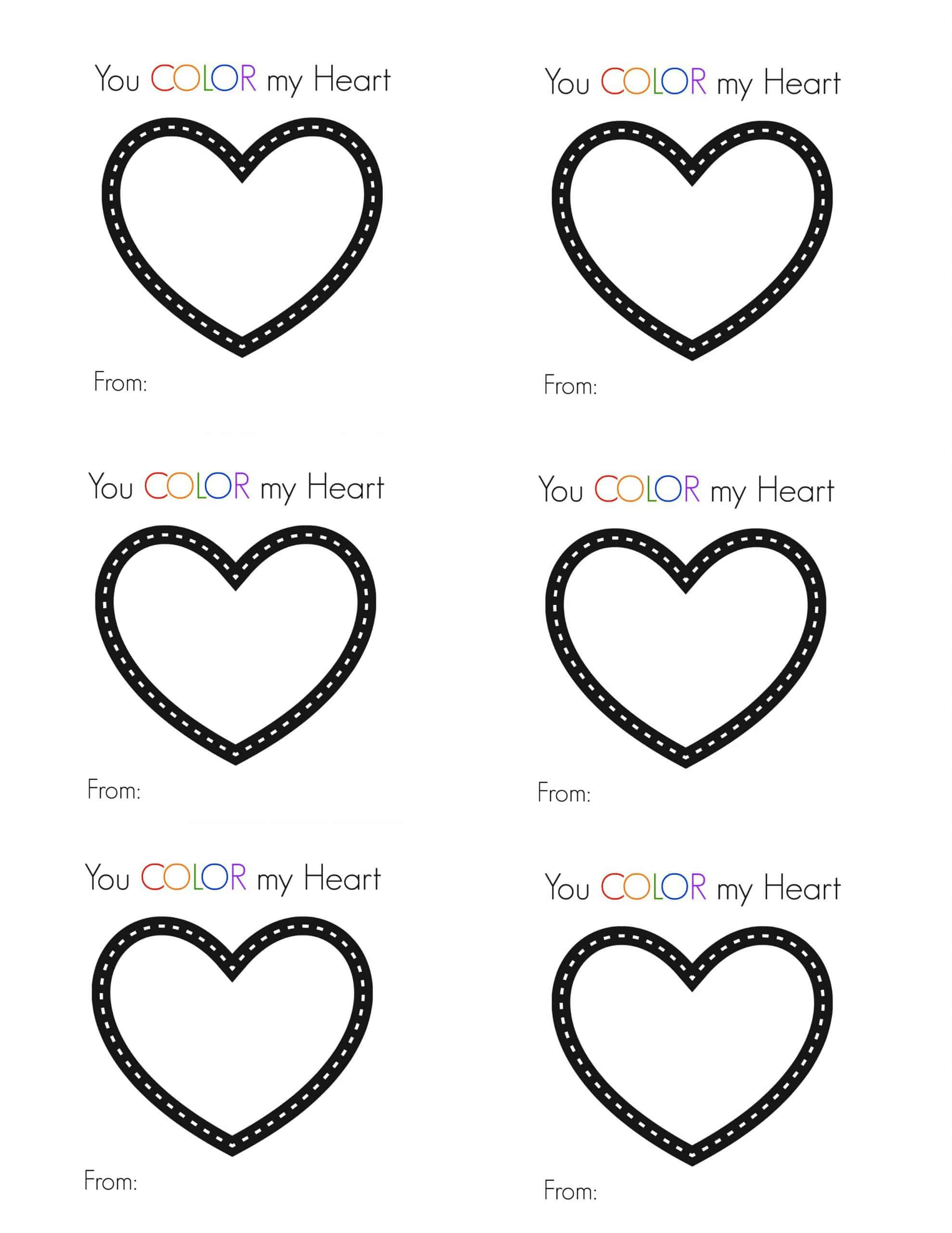 Valentines Printable Hearts - Printable Party Favors within Free Printable Hearts
